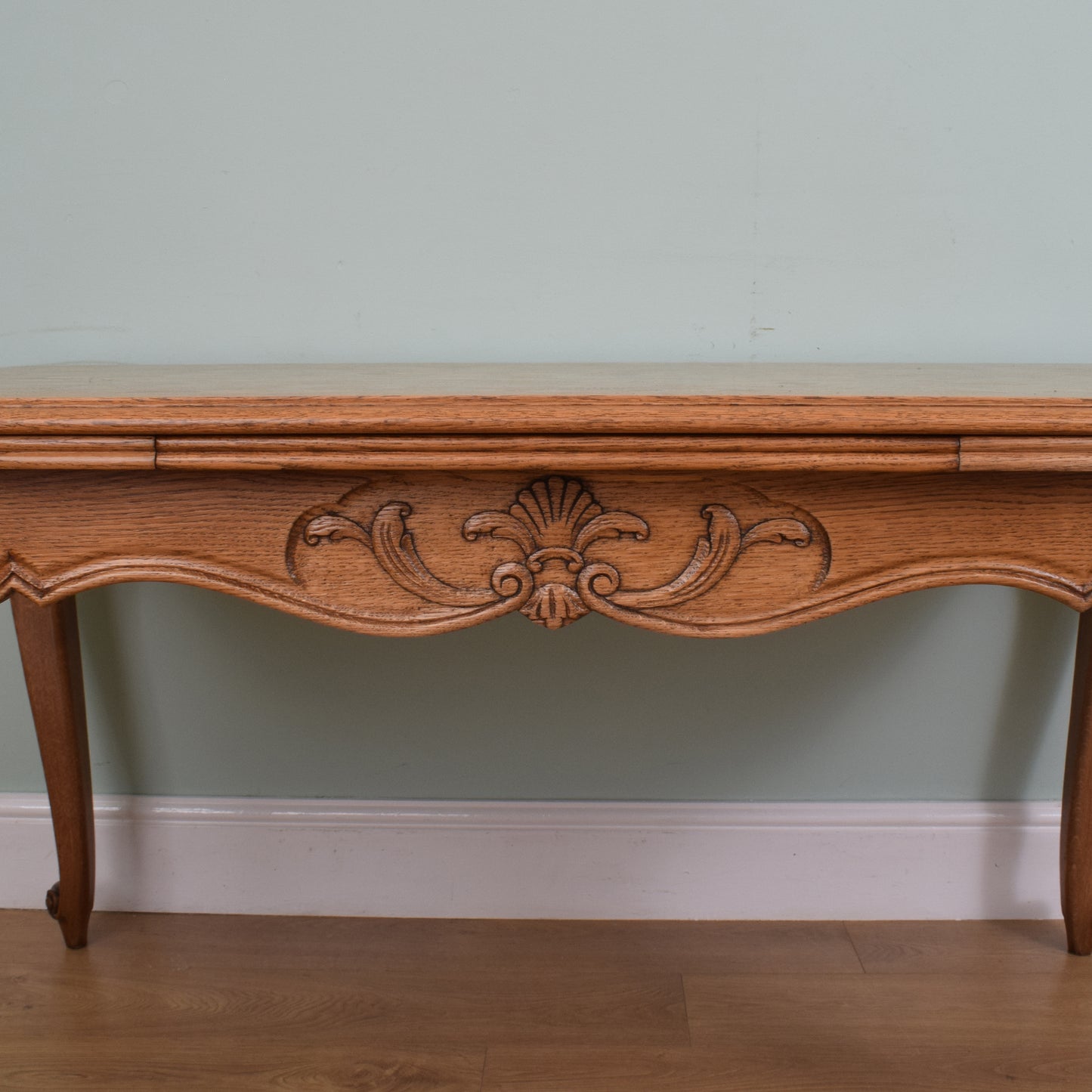 French Oak Table and Six Chairs