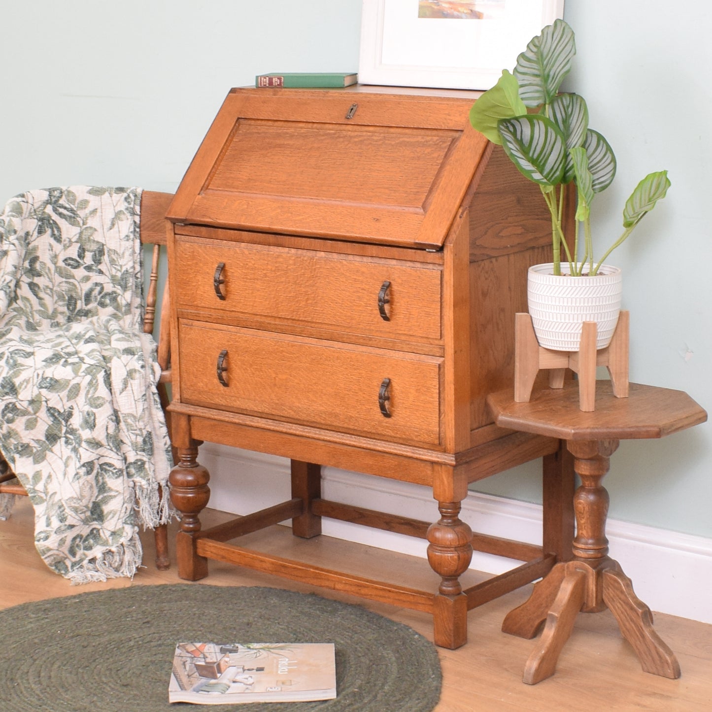 Restored Oak Bureau