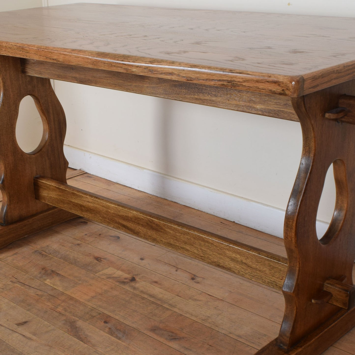 Classic Oak Table and Four Chairs