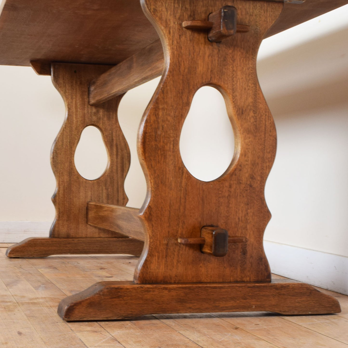 Classic Oak Table and Four Chairs