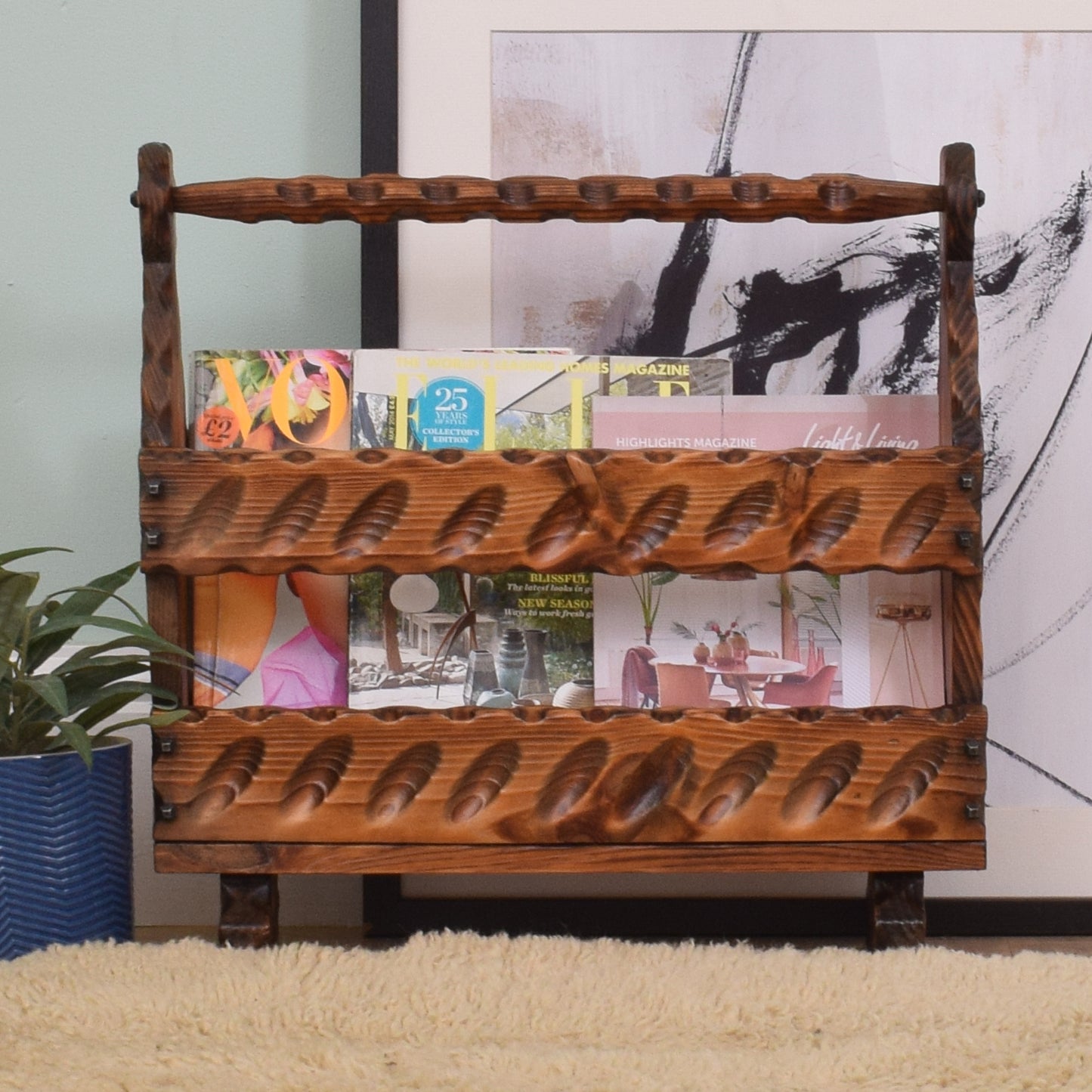 Restored Magazine Rack