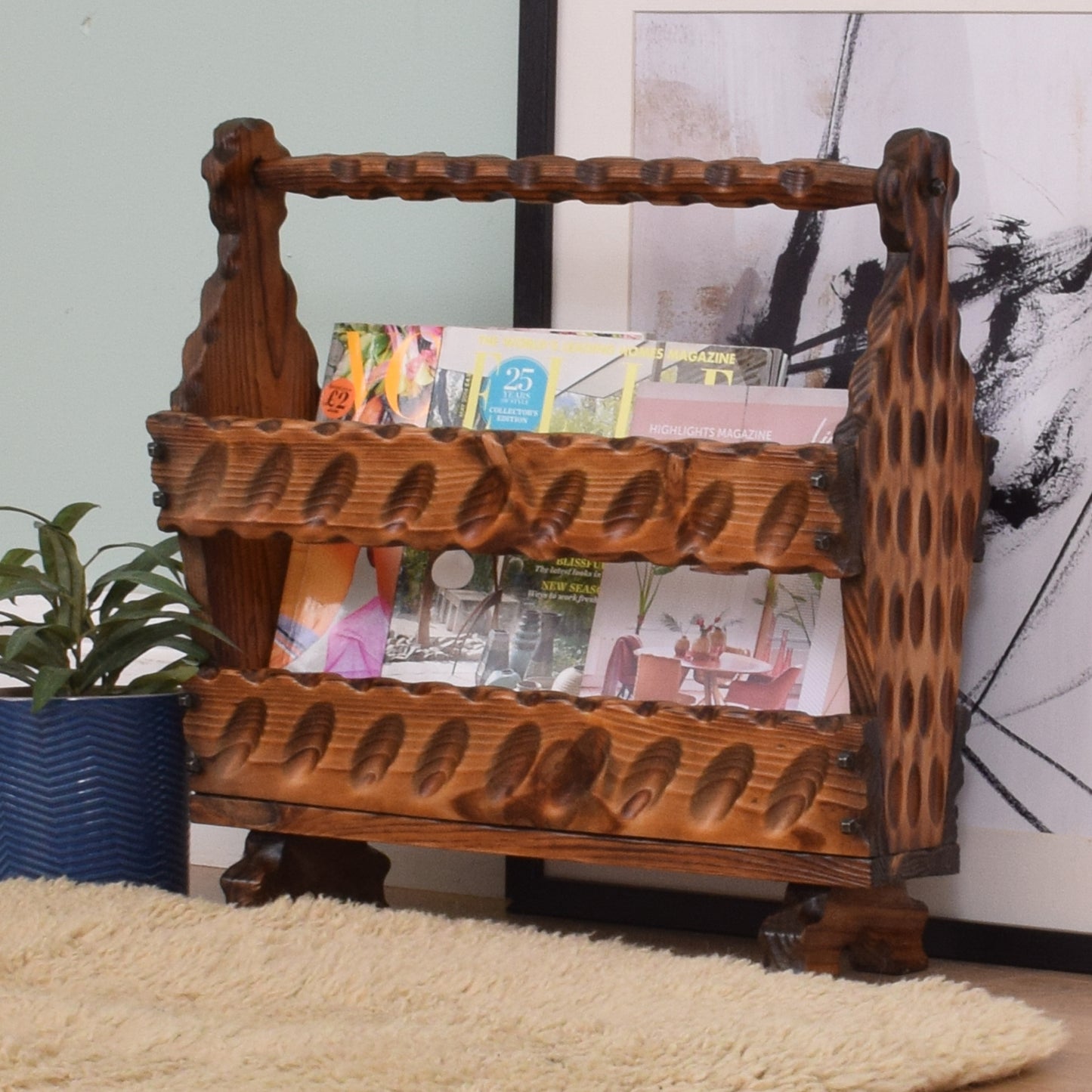 Restored Magazine Rack