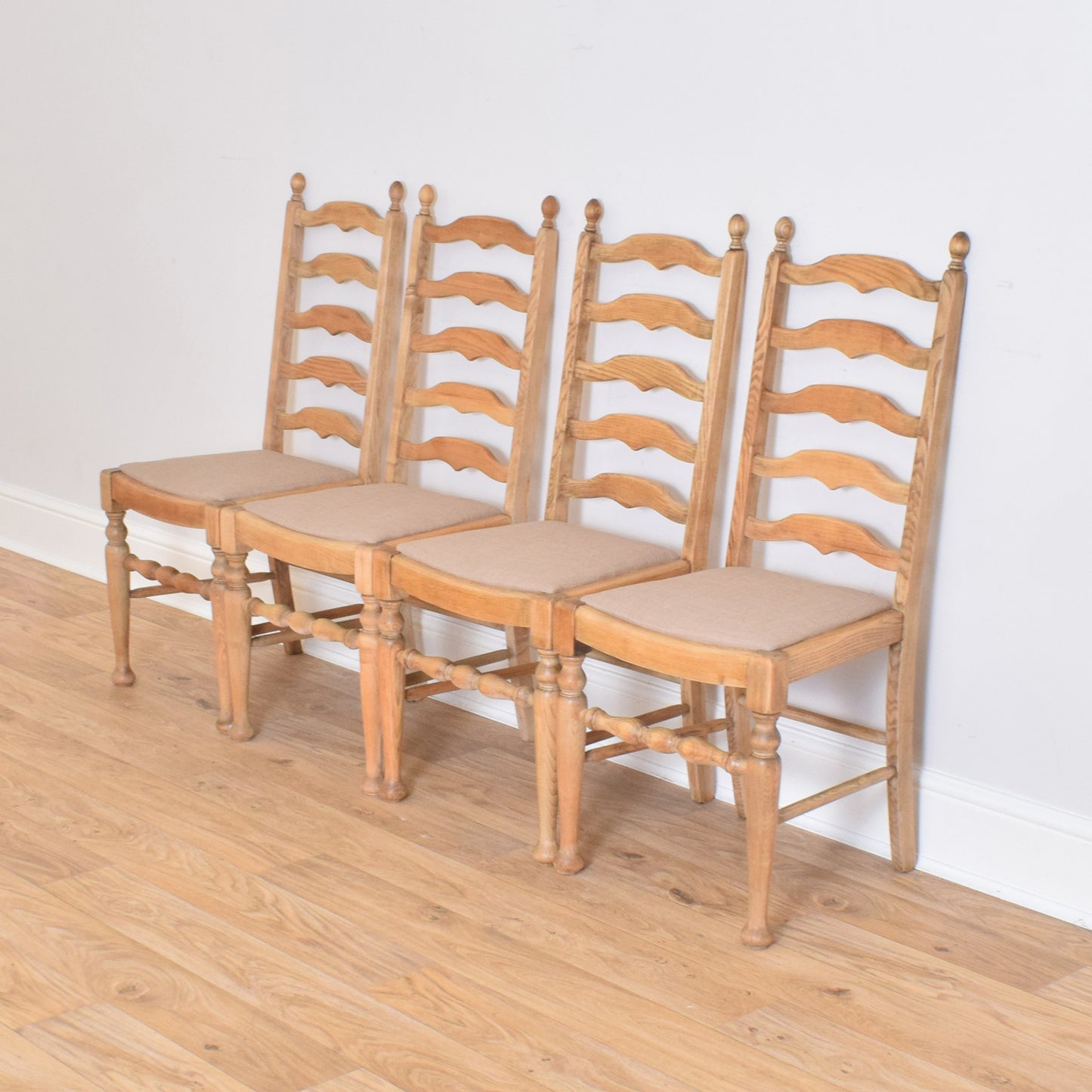 Oak Table and Four Chairs