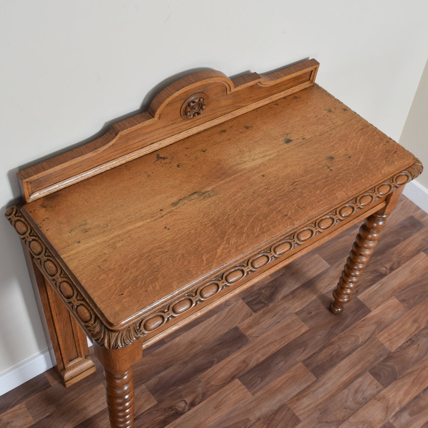 Carved Victorian Console Table