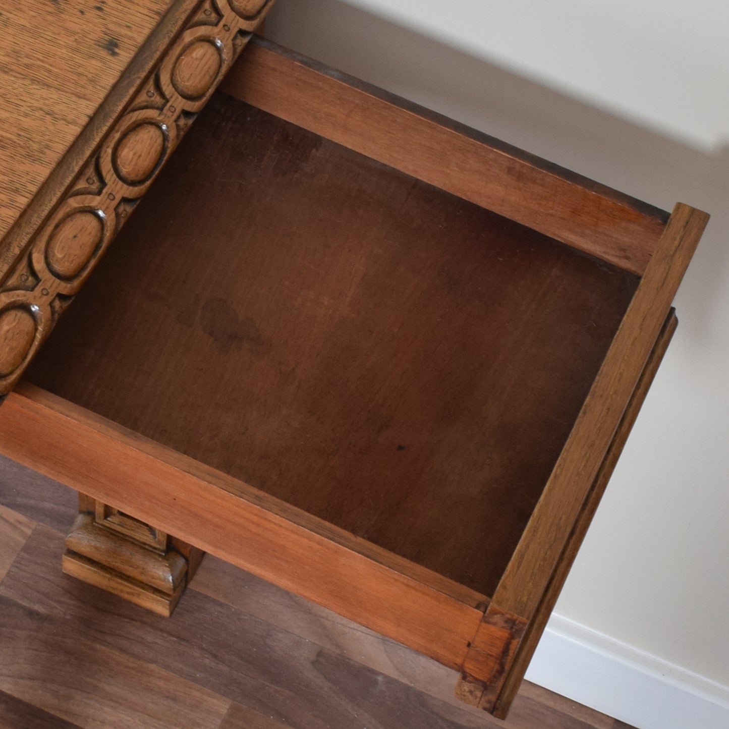 Carved Victorian Console Table