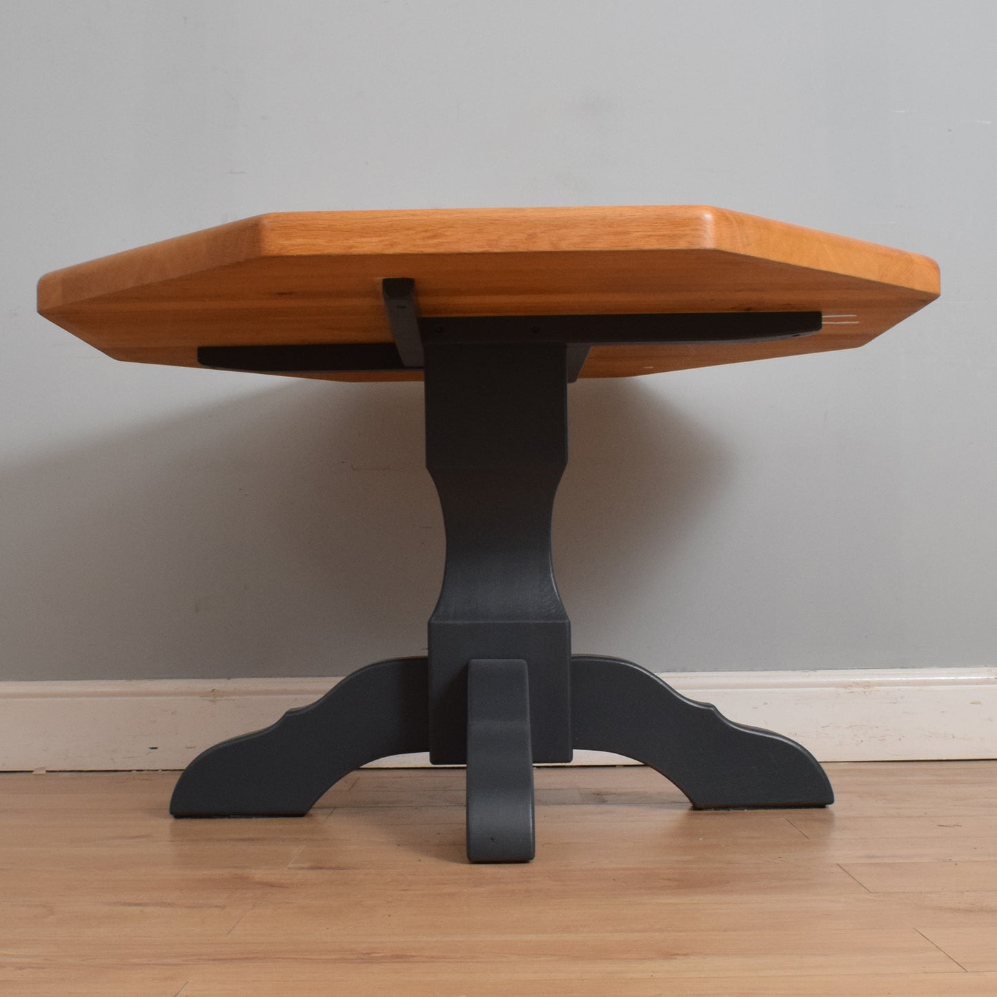 Painted Oak Table and Four Chairs