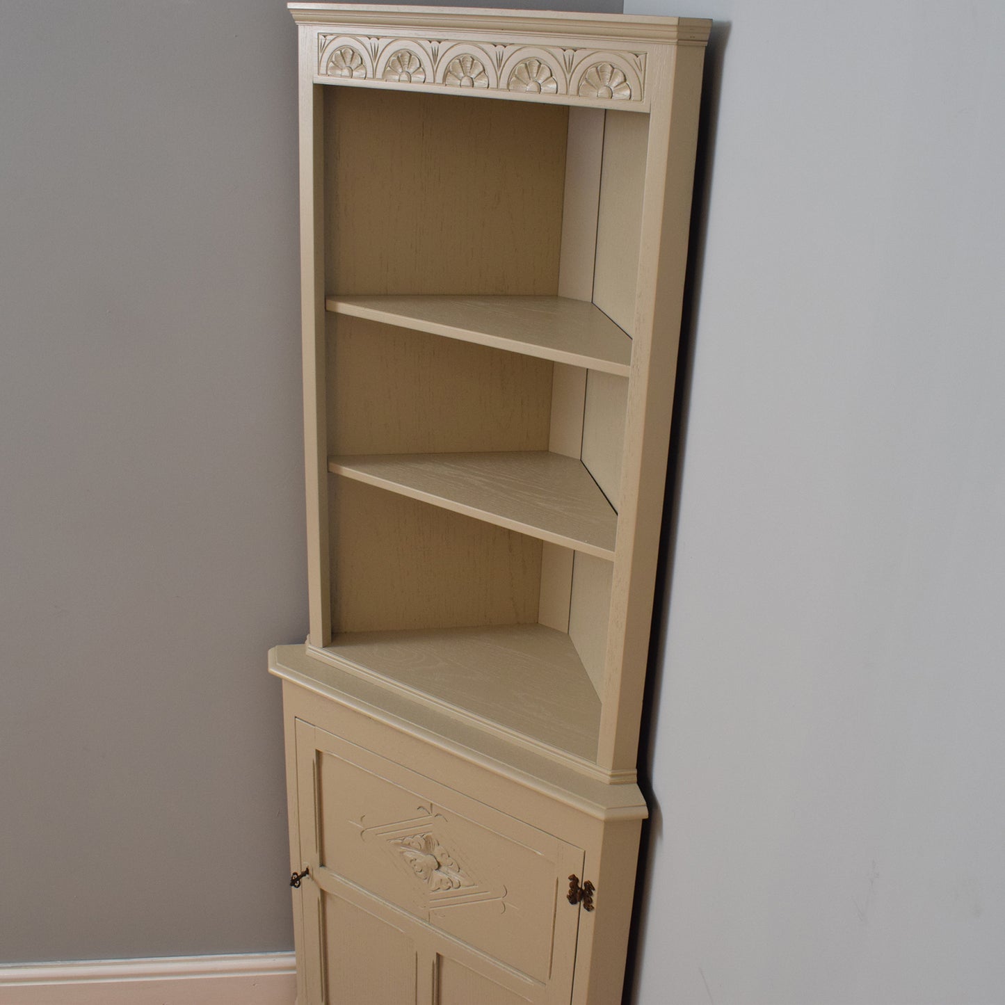 Painted Jaycee Corner Cabinet