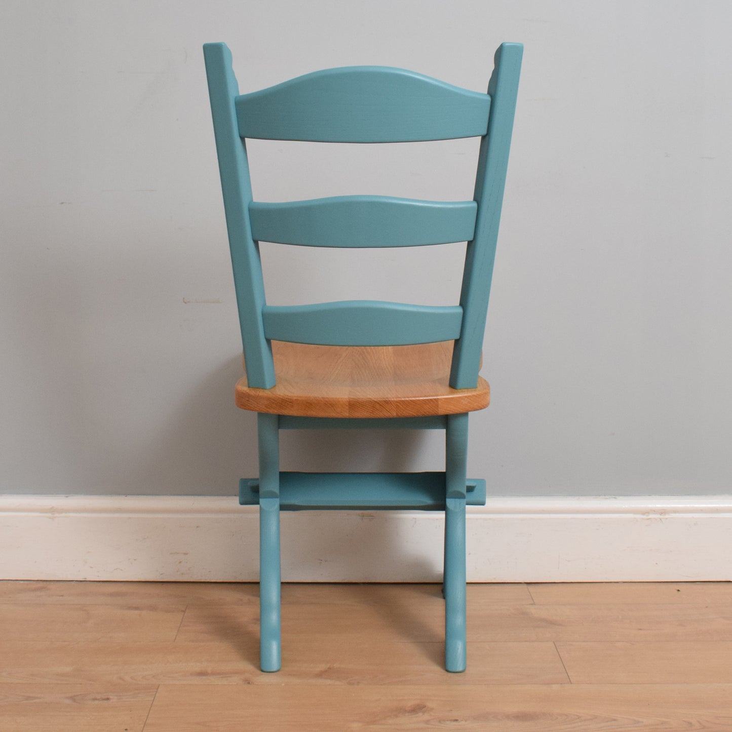 Painted Oak Table and Four Chairs