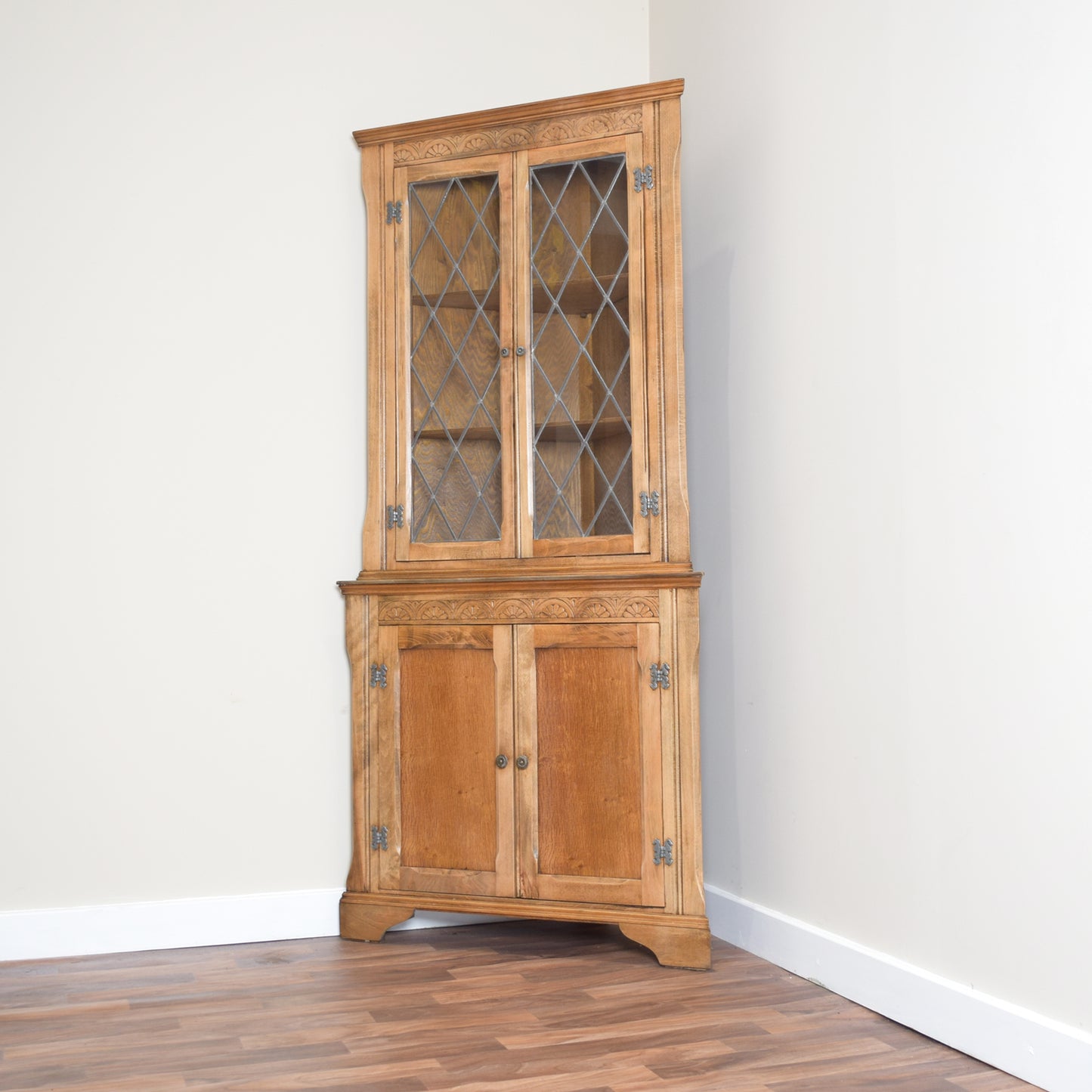 Restored Oak Corner Unit