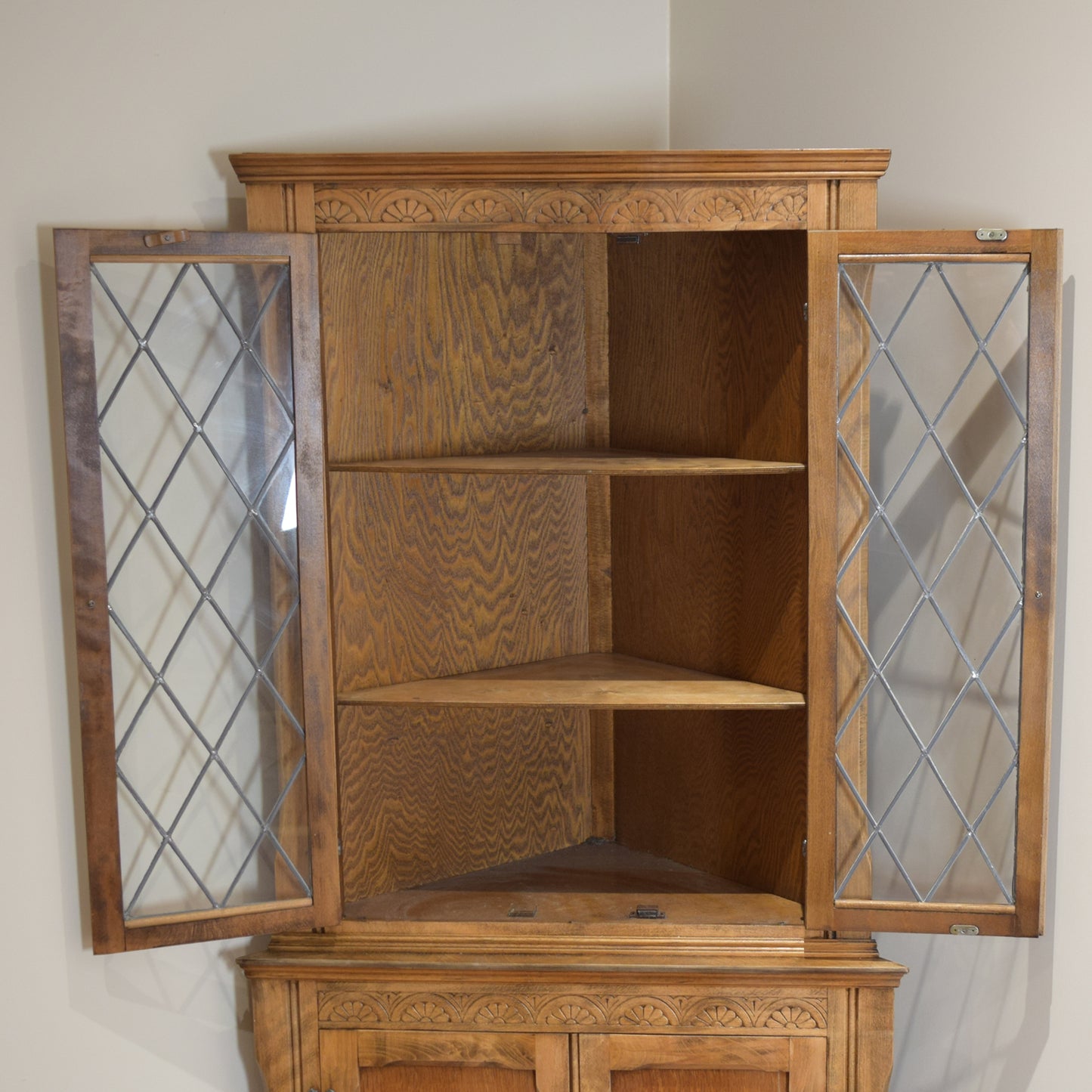 Restored Oak Corner Unit