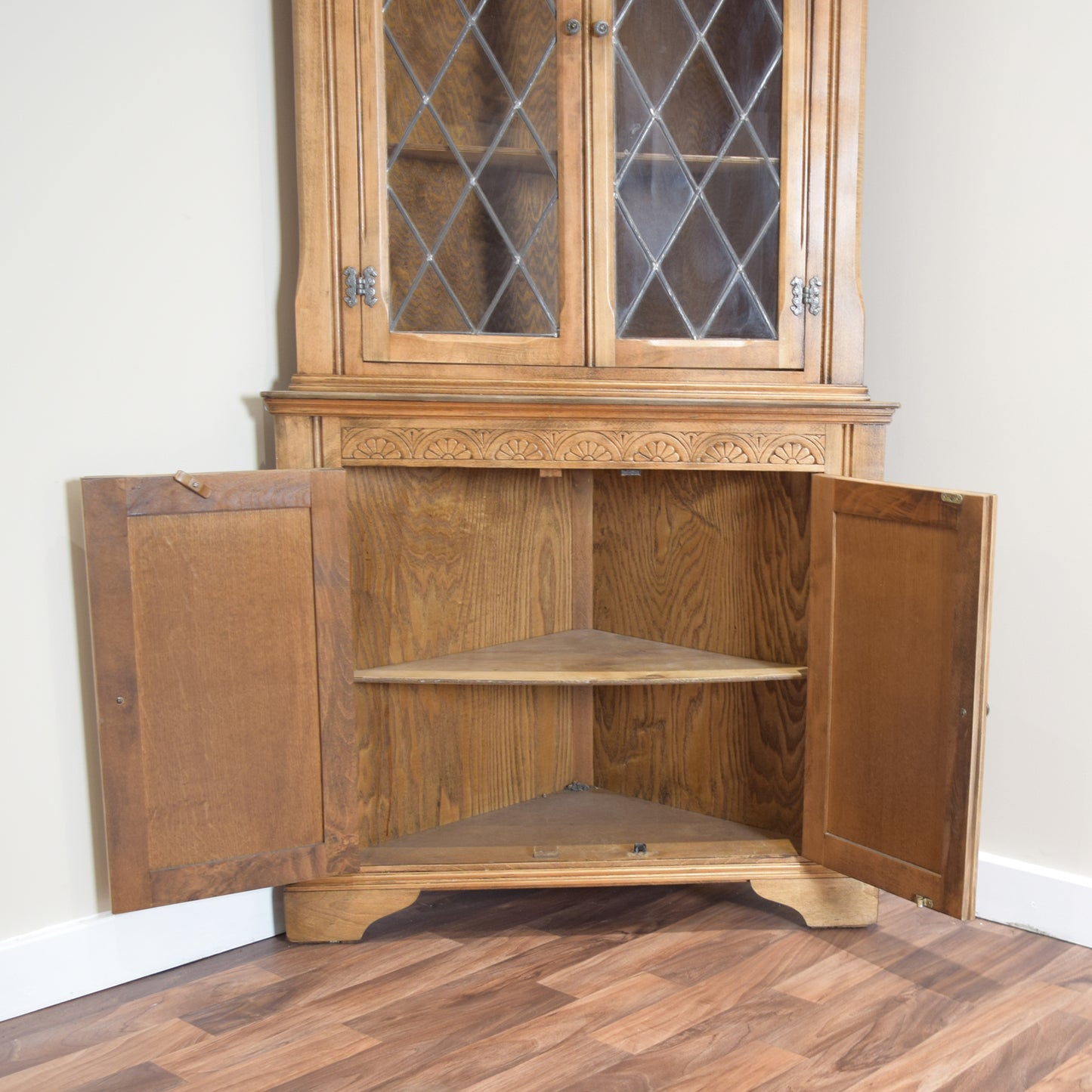 Restored Oak Corner Unit