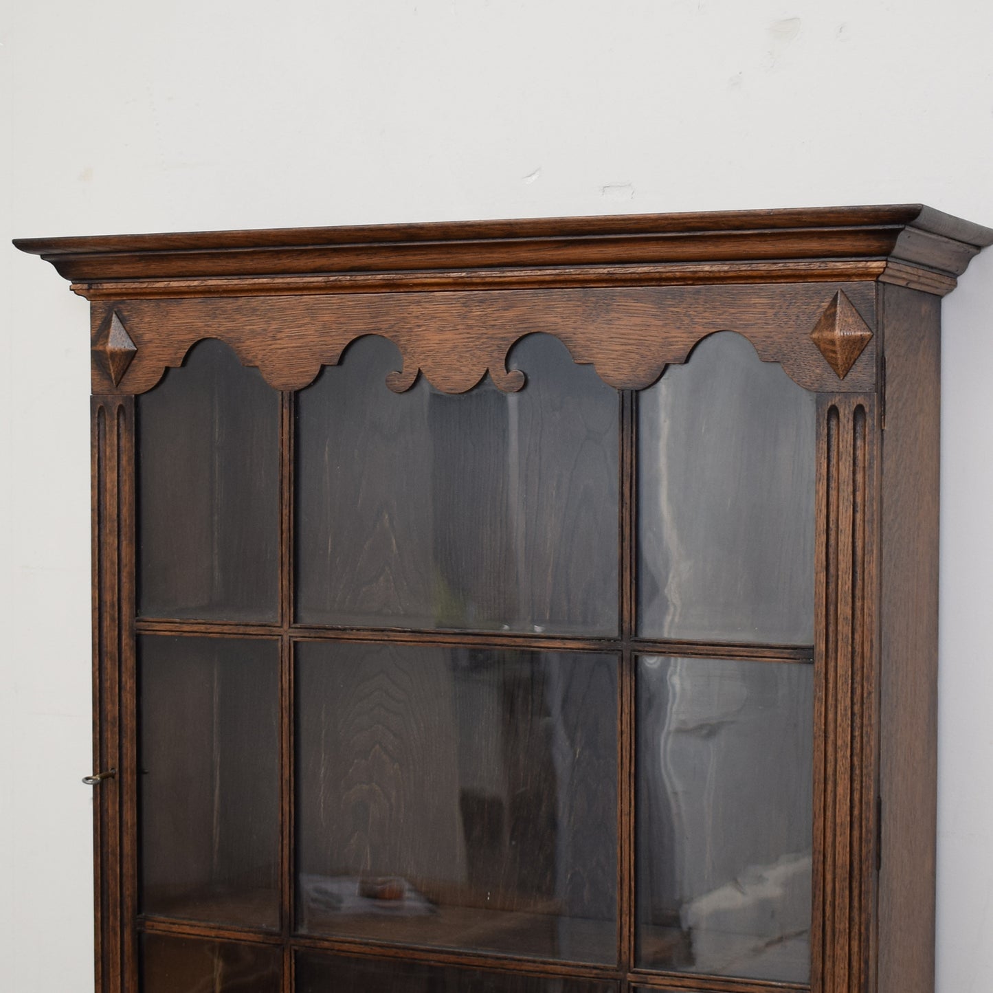 Restored Vintage Oak Bureau Bookcase