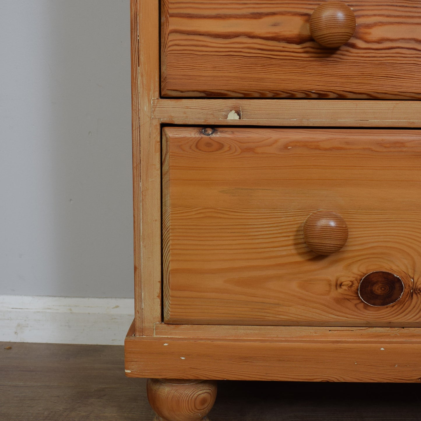 Antique Victorian Pine Chest Of Drawers