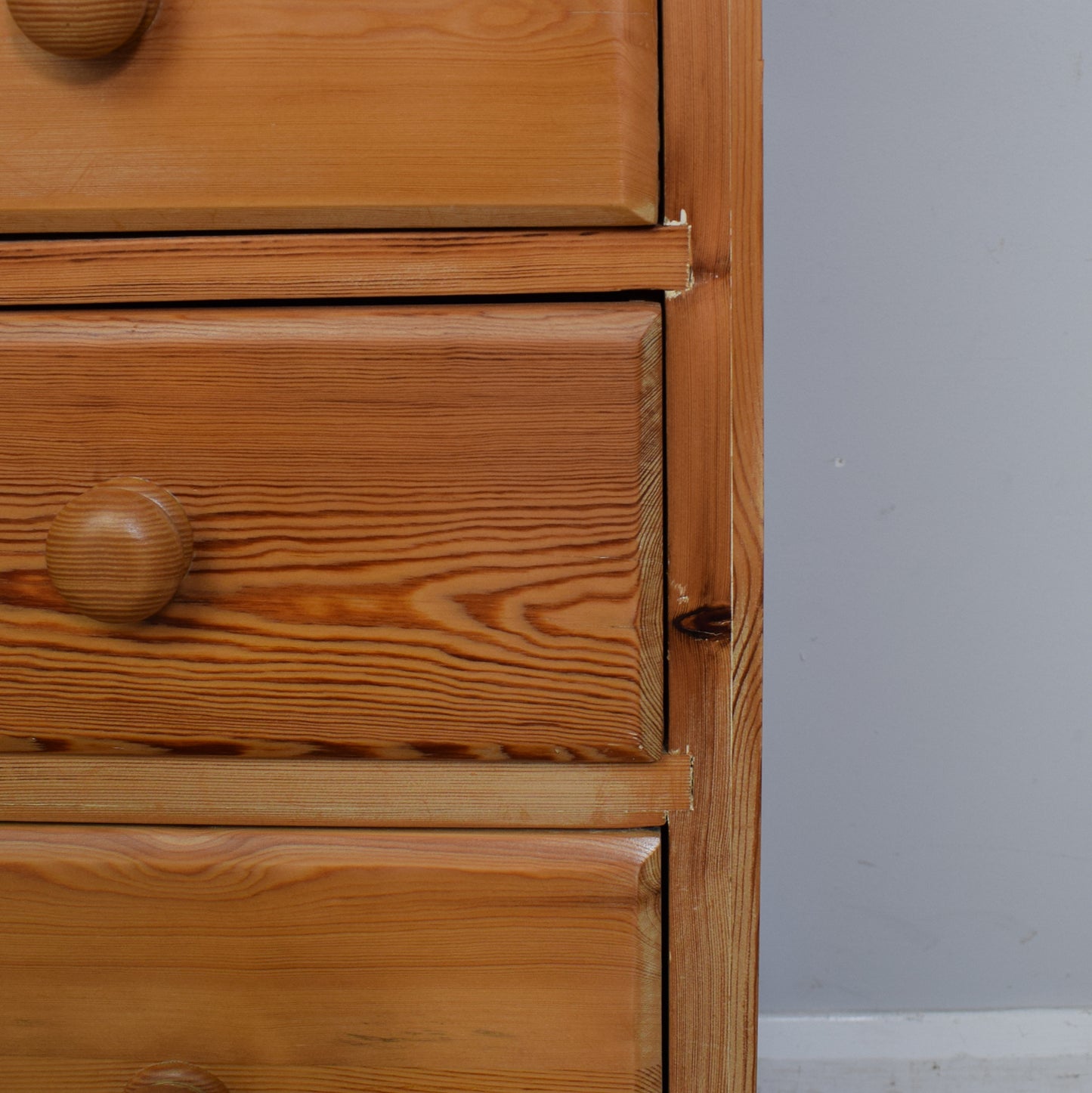Antique Victorian Pine Chest Of Drawers