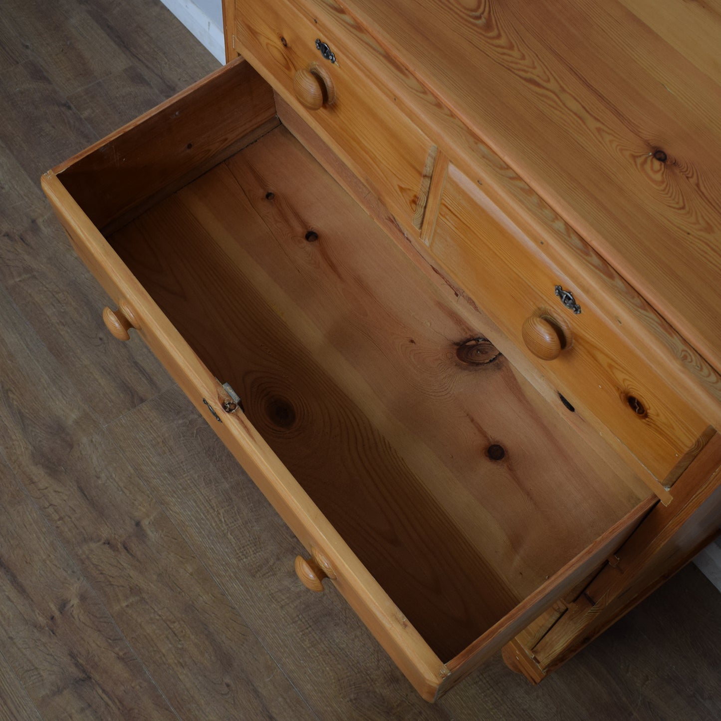 Antique Victorian Pine Chest Of Drawers