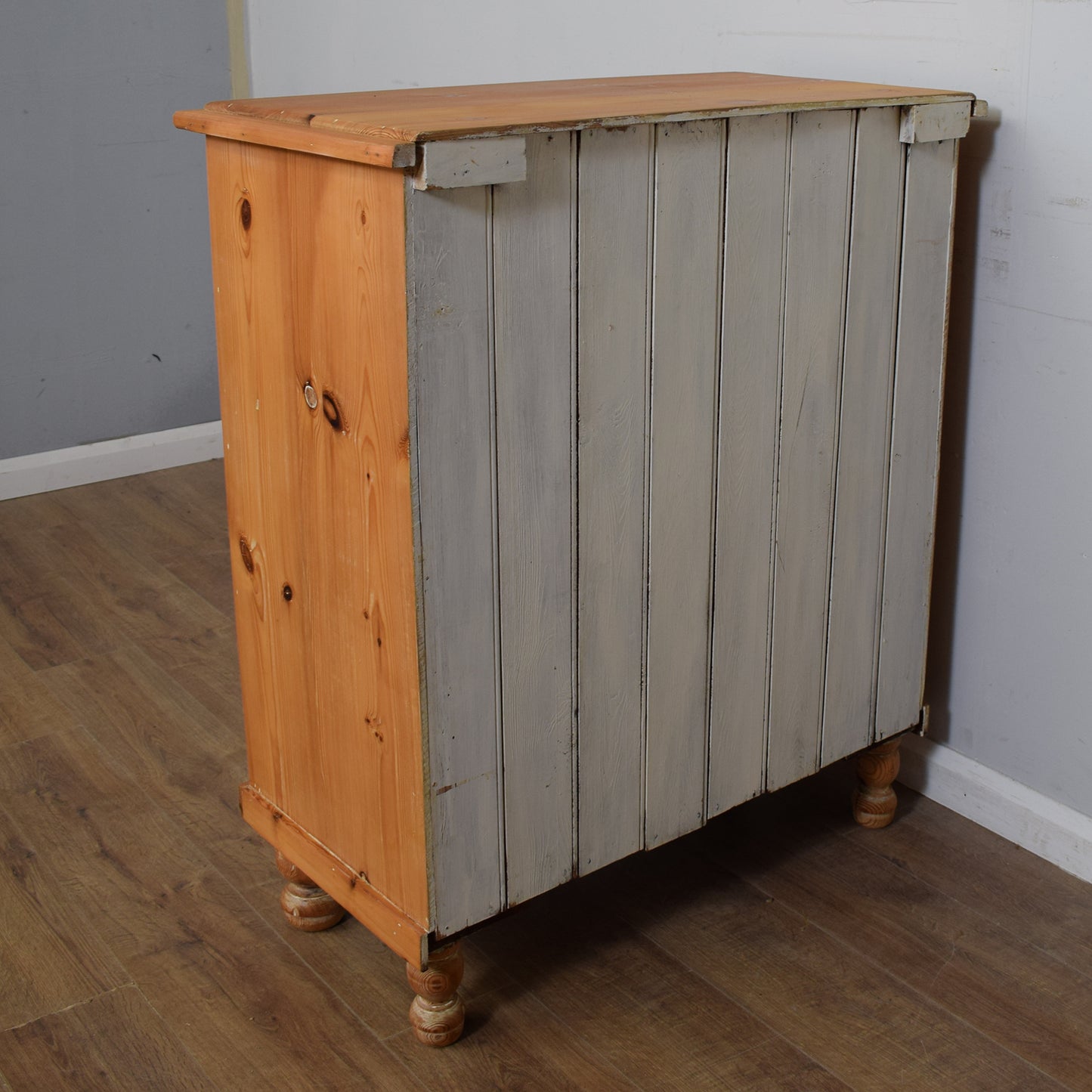 Antique Victorian Pine Chest Of Drawers