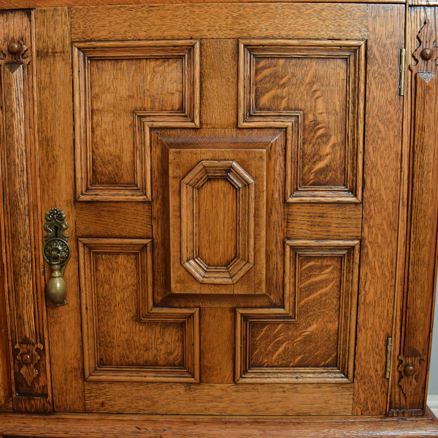 Large Carved Oak Sideboard