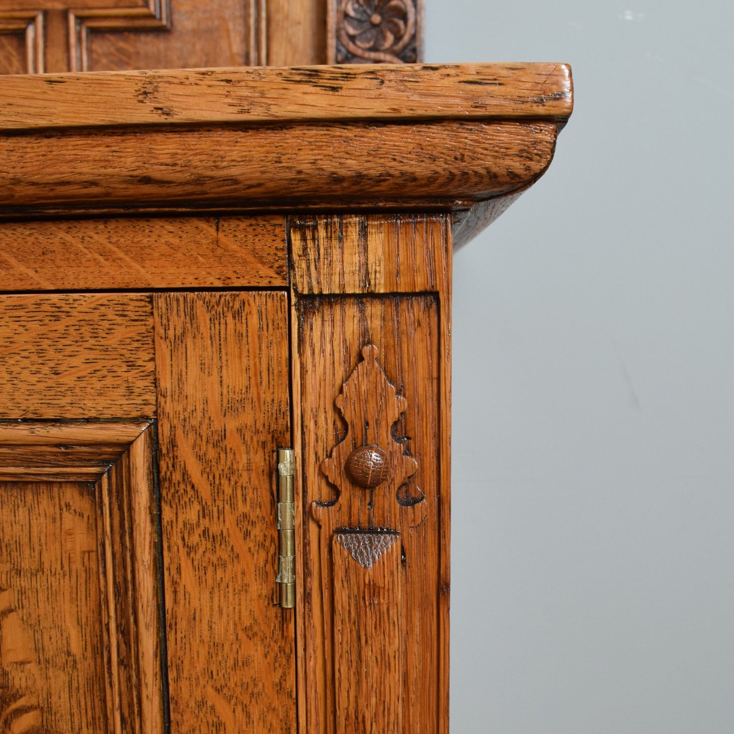 Large Carved Oak Sideboard