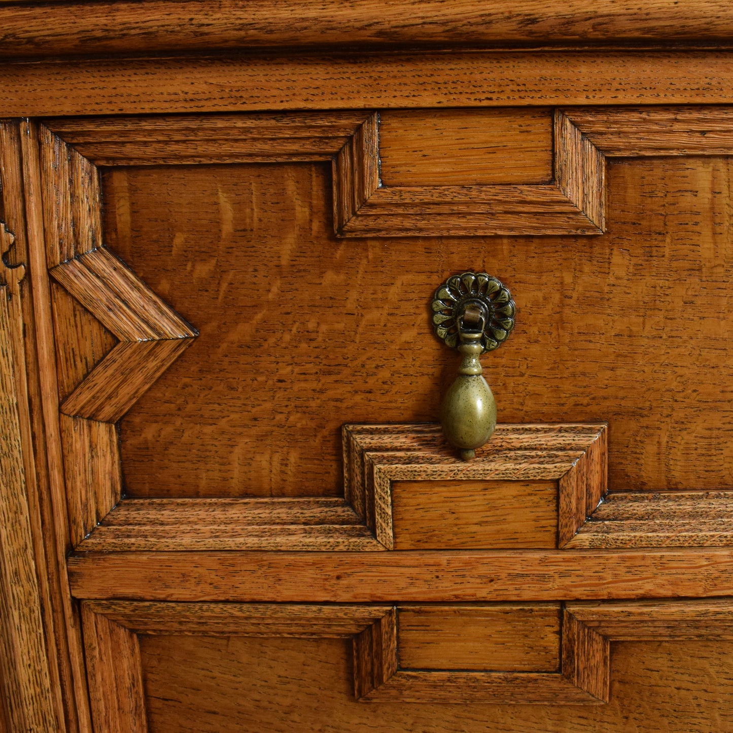Large Carved Oak Sideboard
