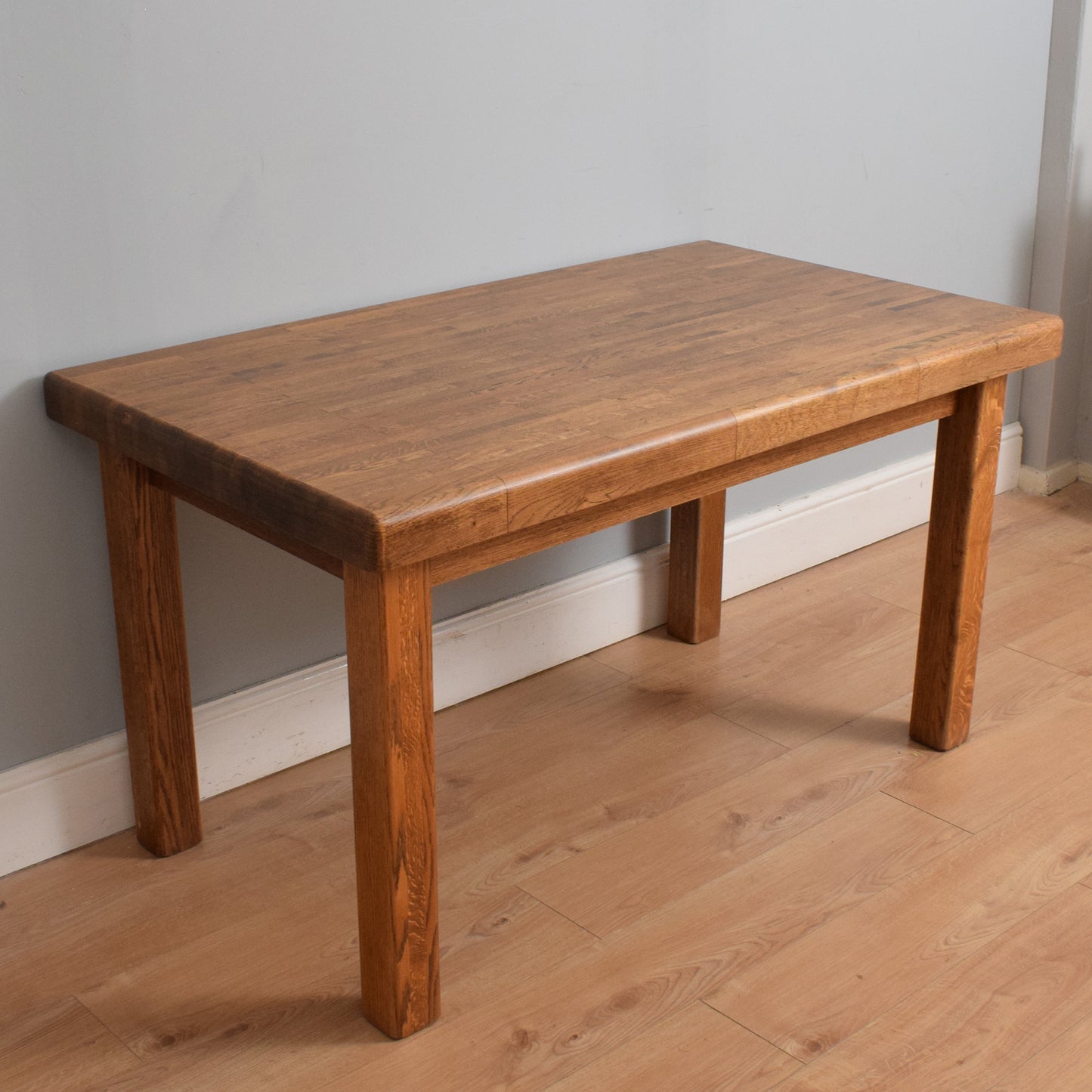 Restored Oak Table and Four Chairs