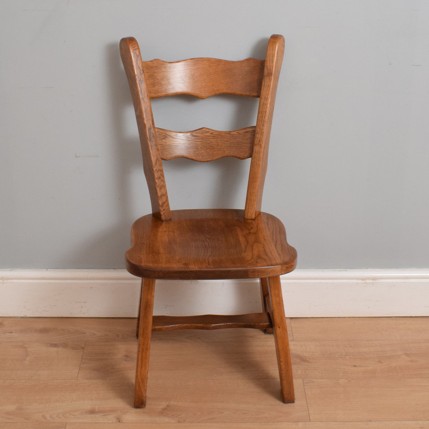 Restored Oak Table and Four Chairs