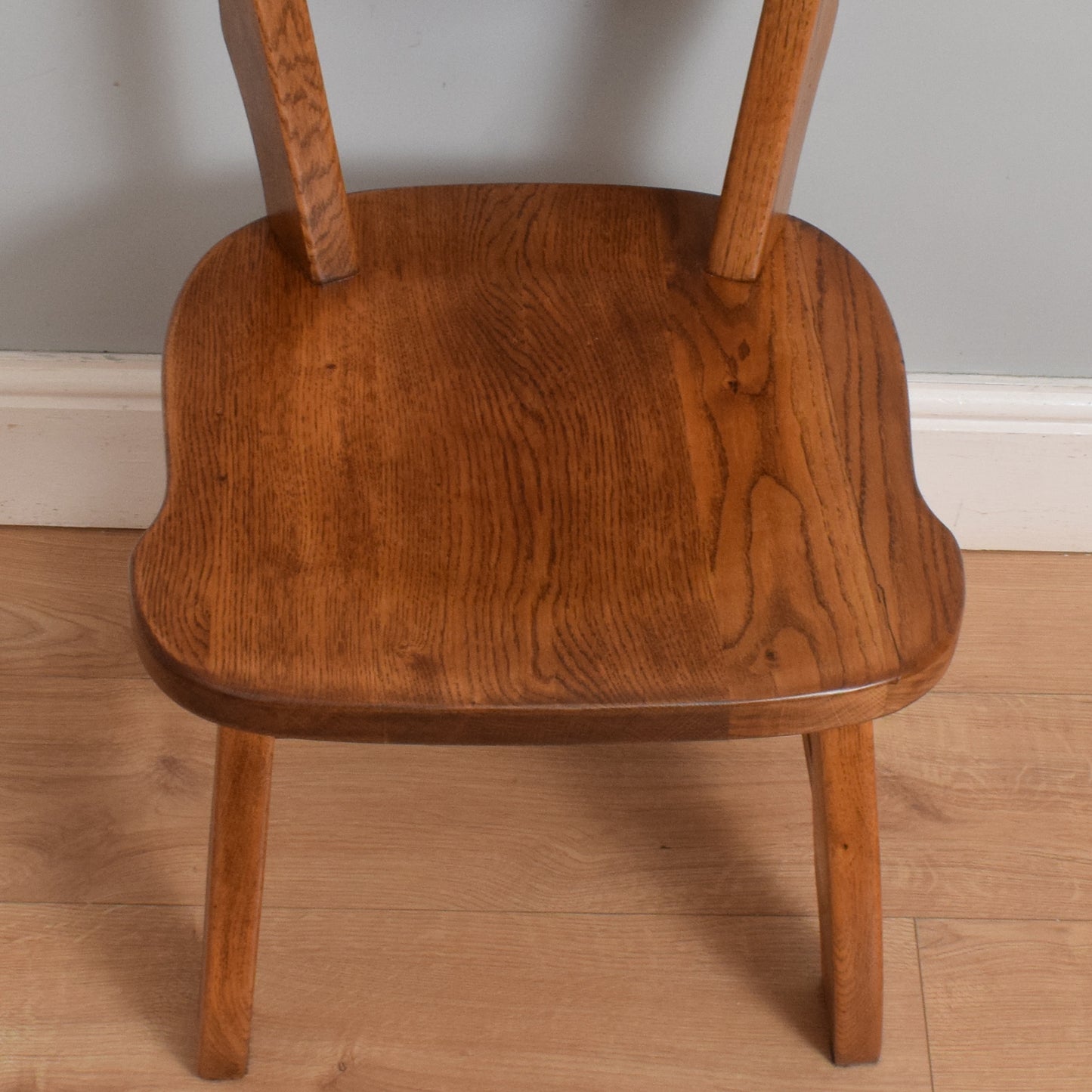 Restored Oak Table and Four Chairs