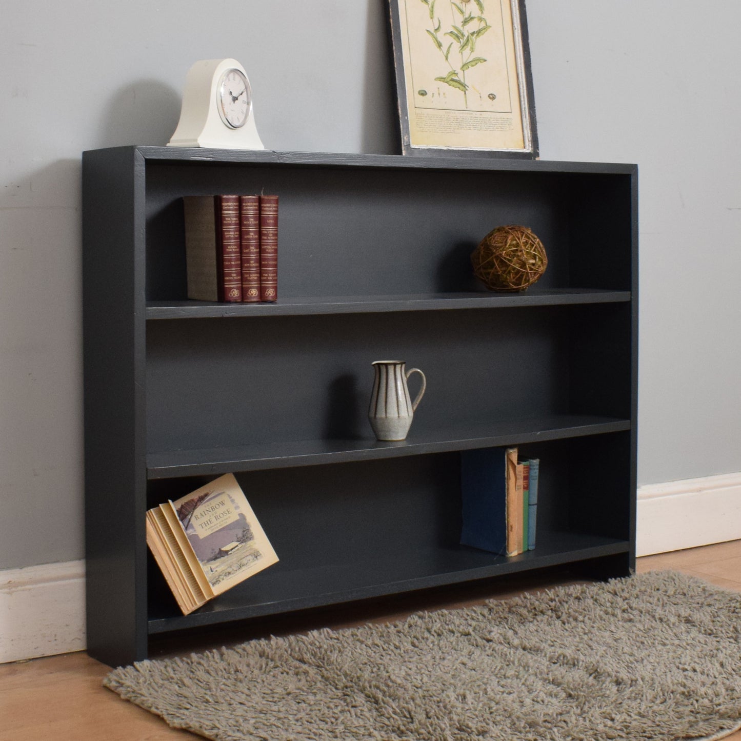 Low Painted Bookcase