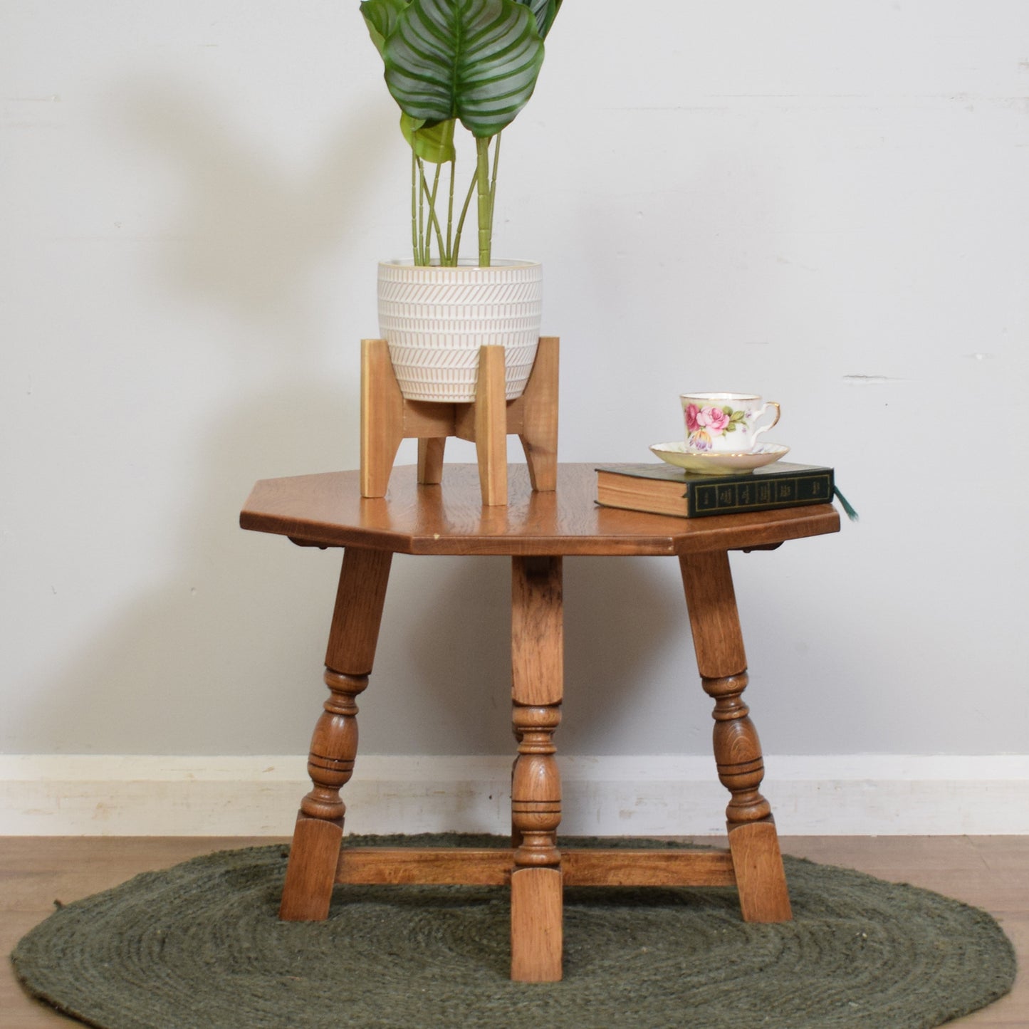 Restored Oak Side Table