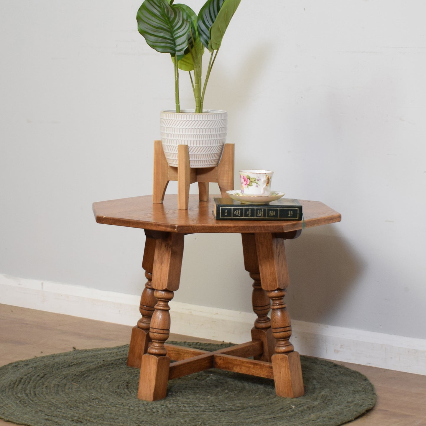 Restored Oak Side Table