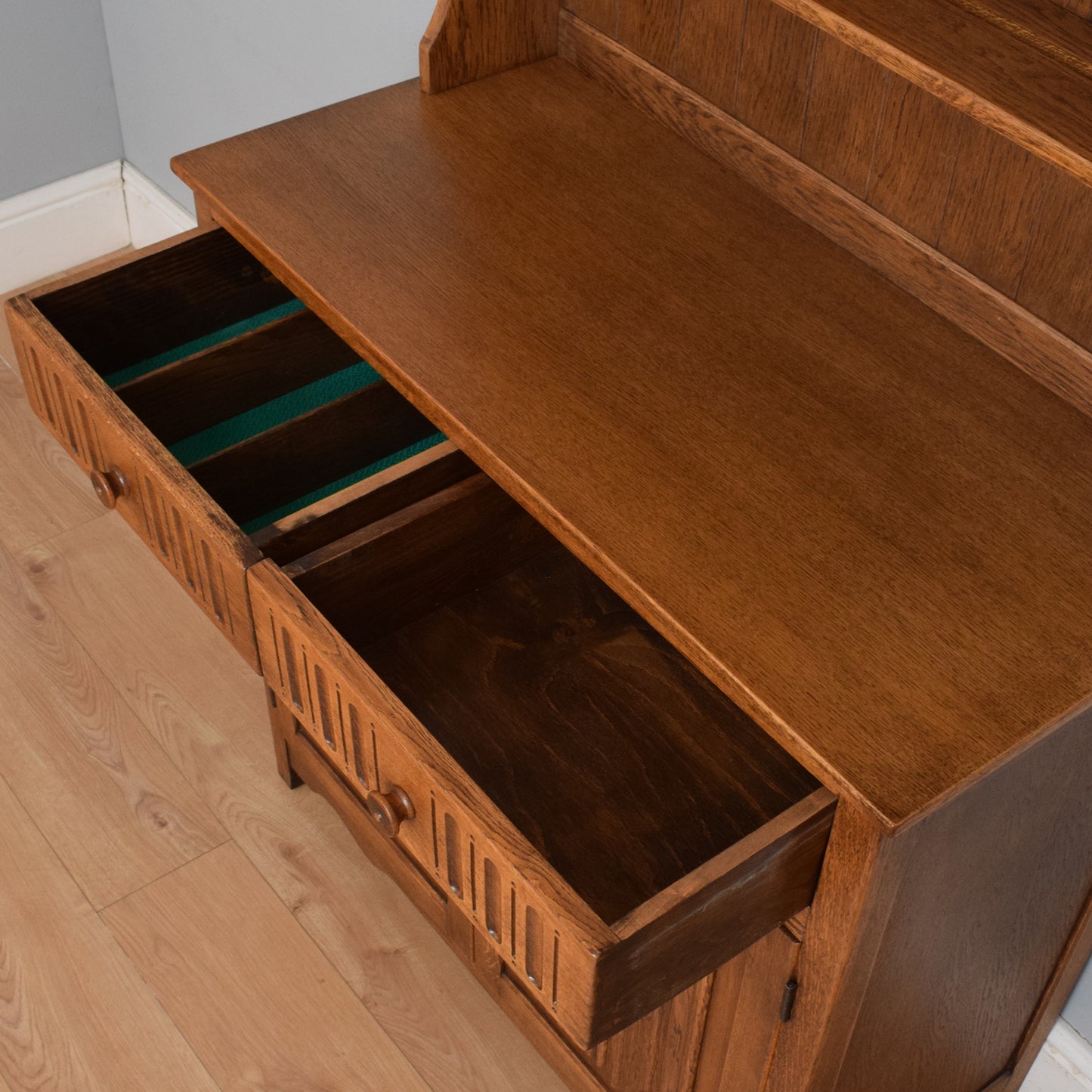 Restored Oak Linenfold Dresser