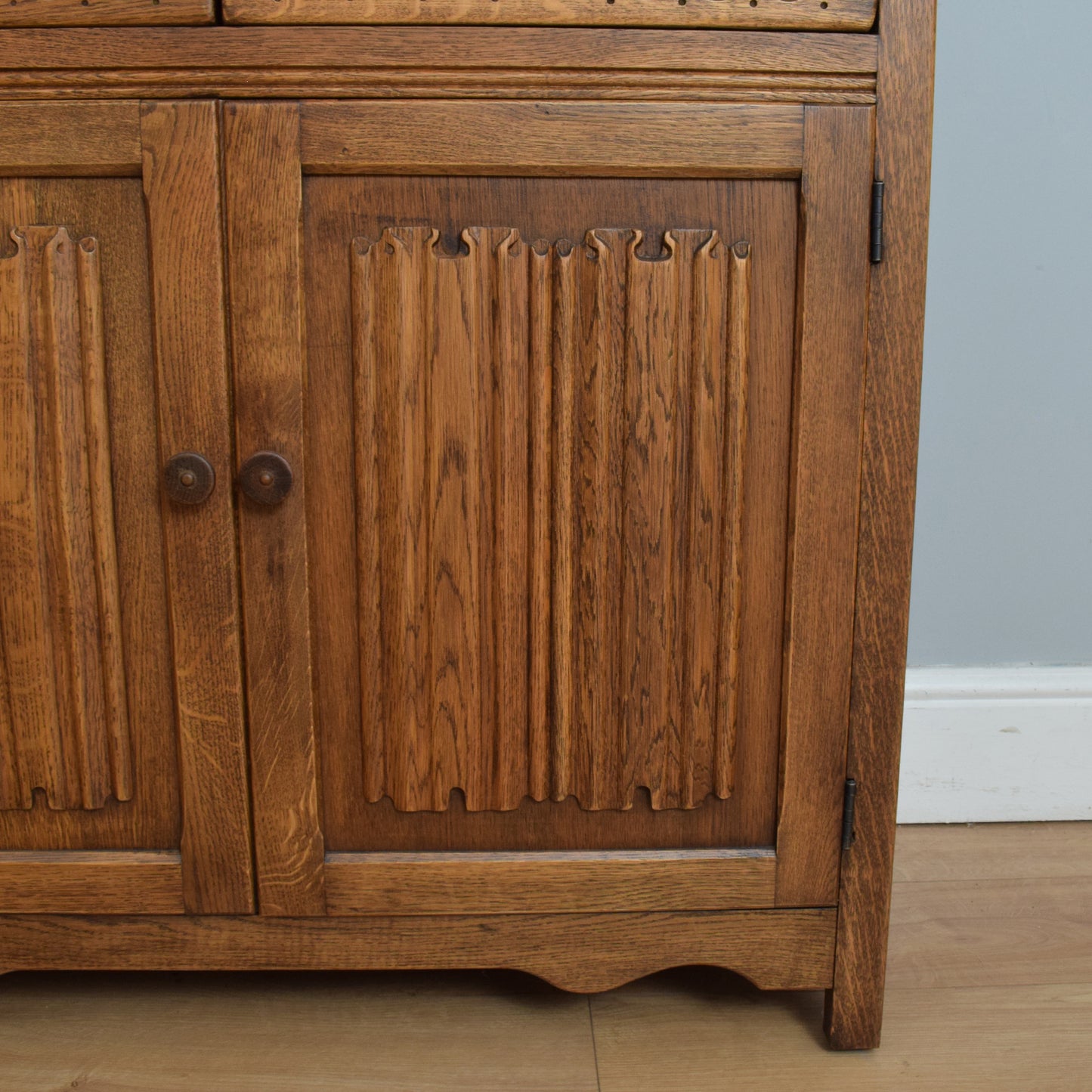 Restored Oak Linenfold Dresser