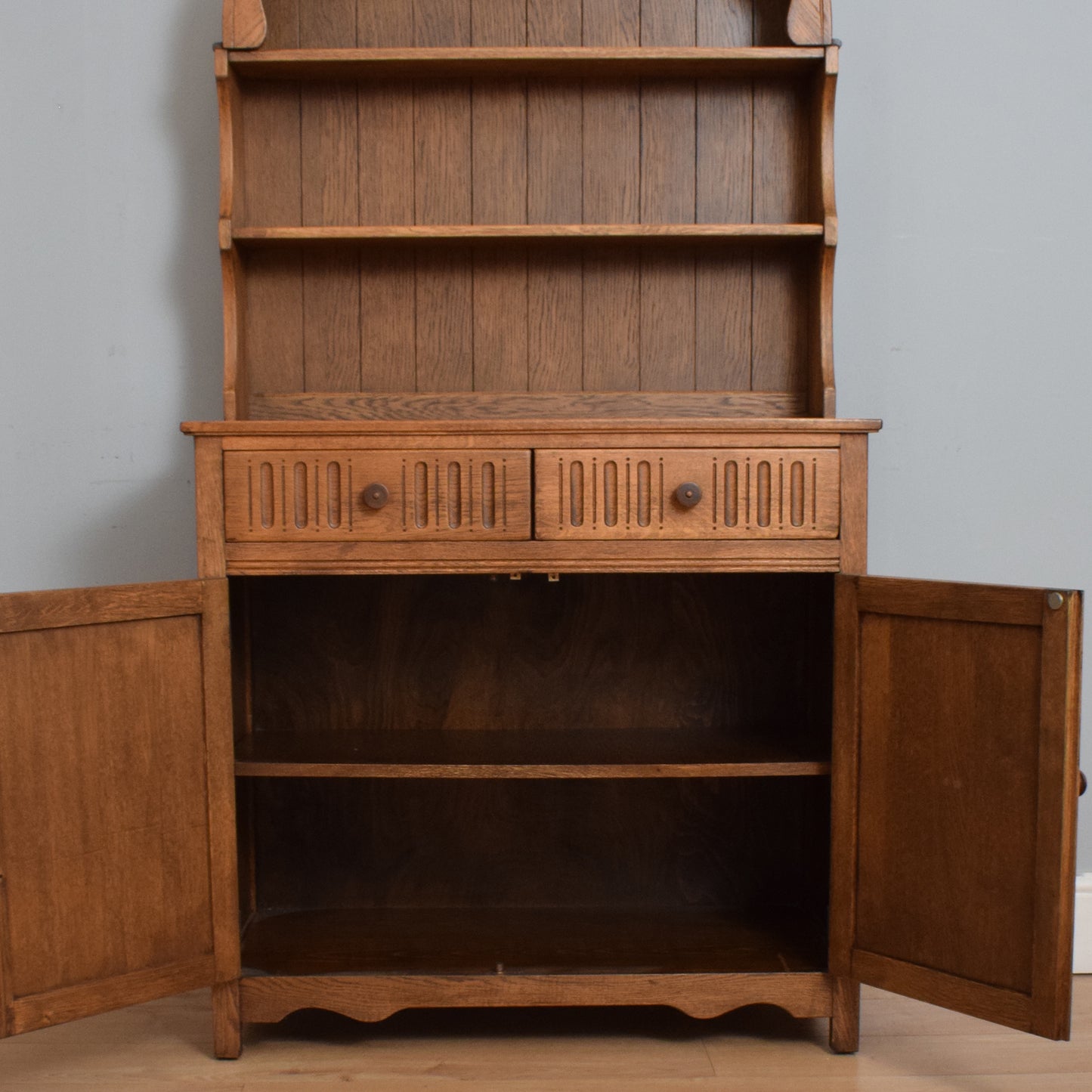 Restored Oak Linenfold Dresser