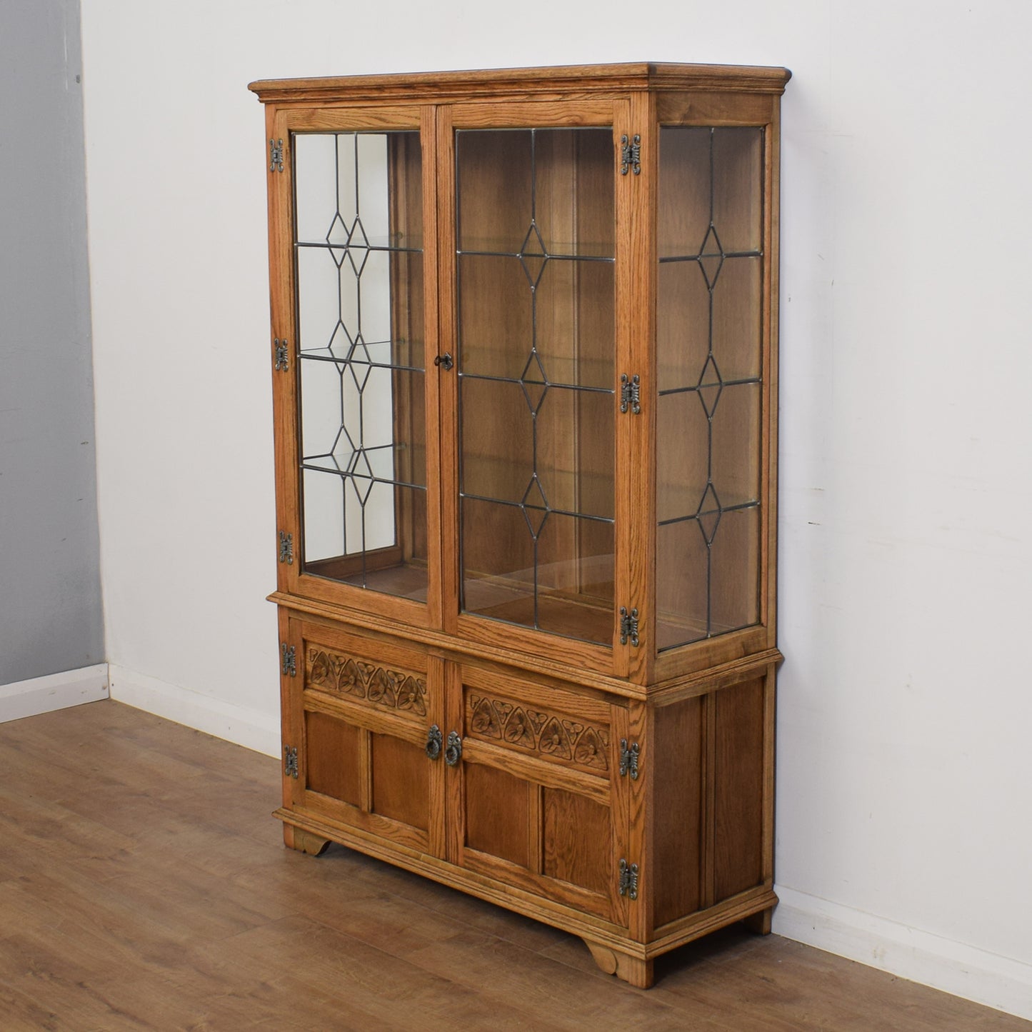 Restored Old Charm Glazed Cabinet