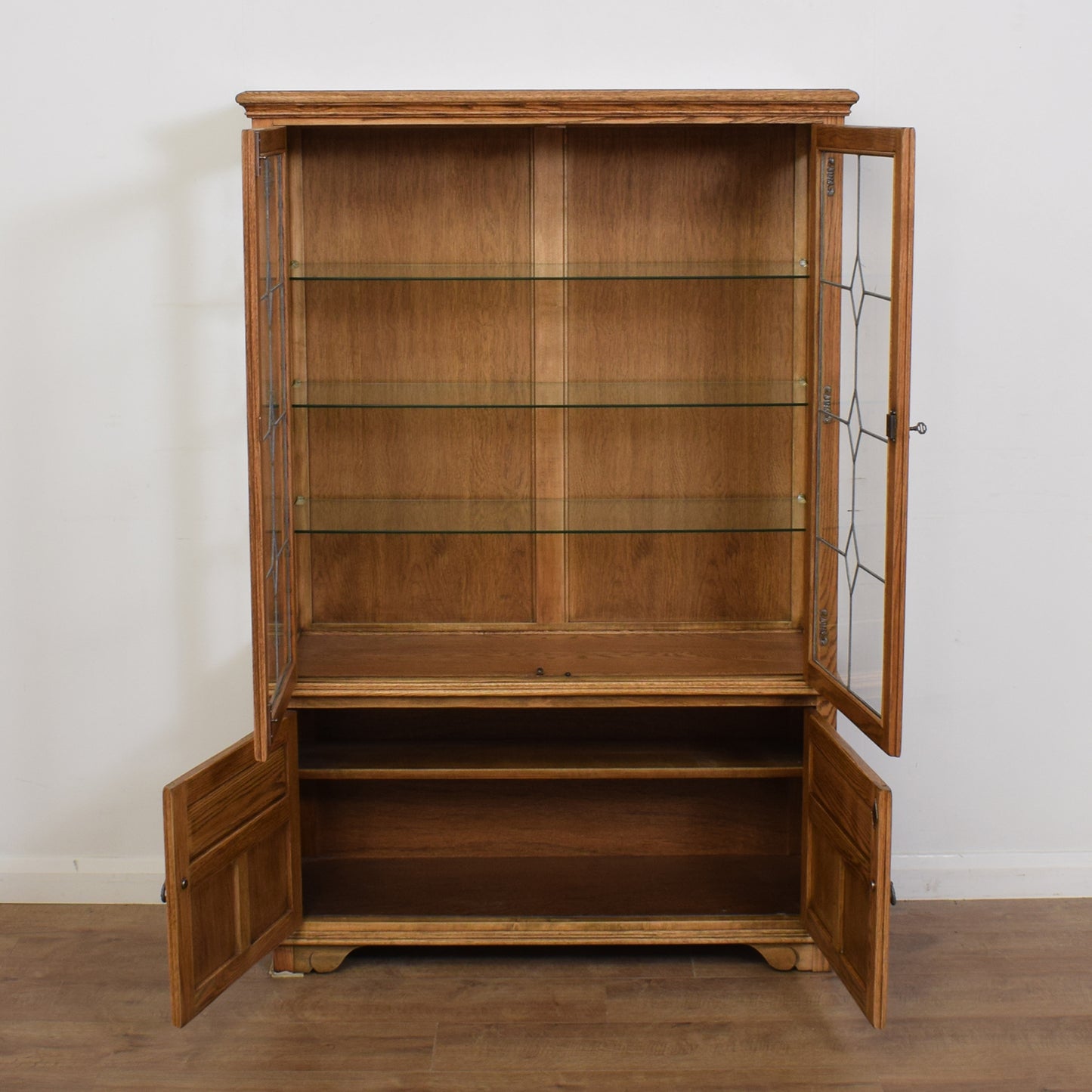 Restored Old Charm Glazed Cabinet
