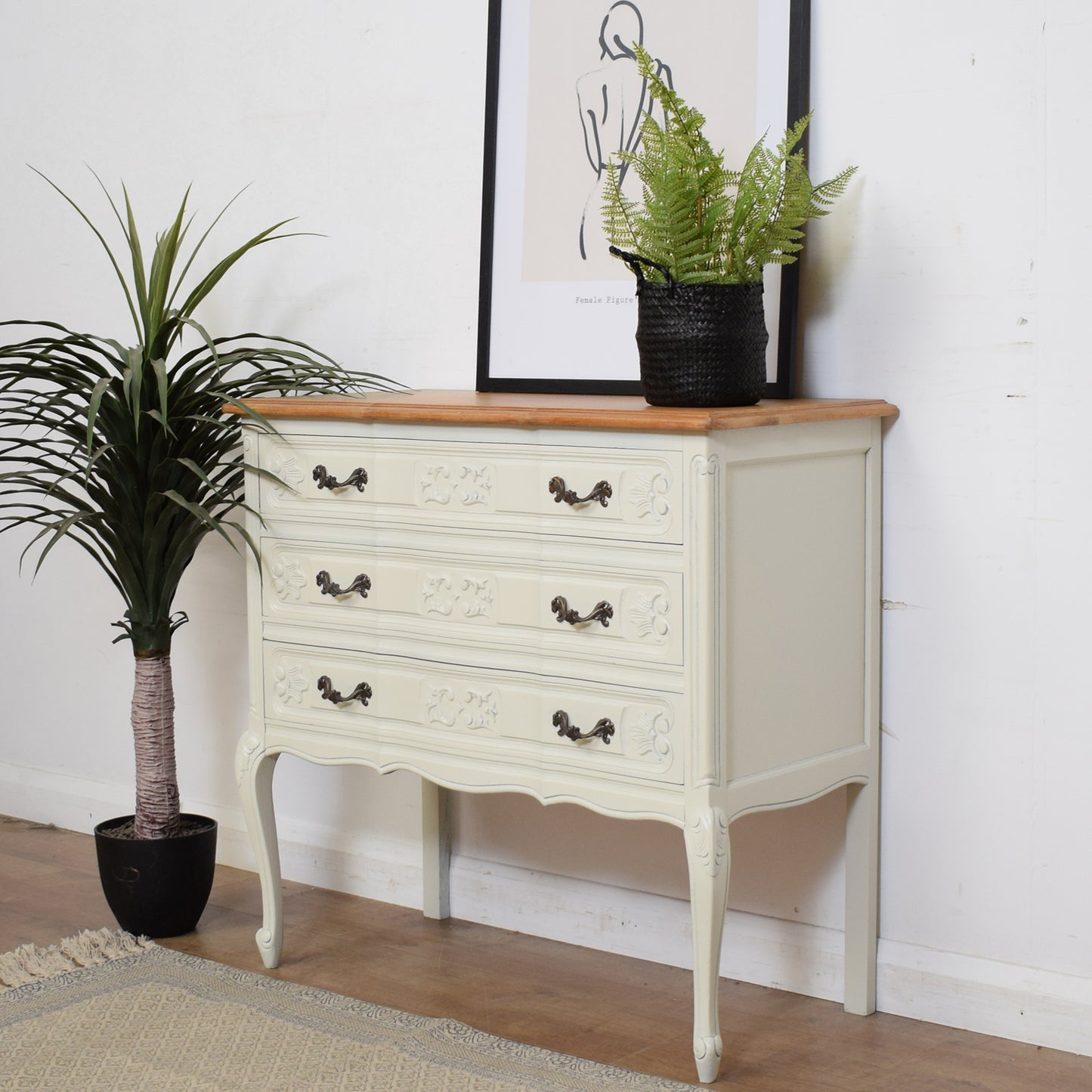 Painted French Chest Of Drawers