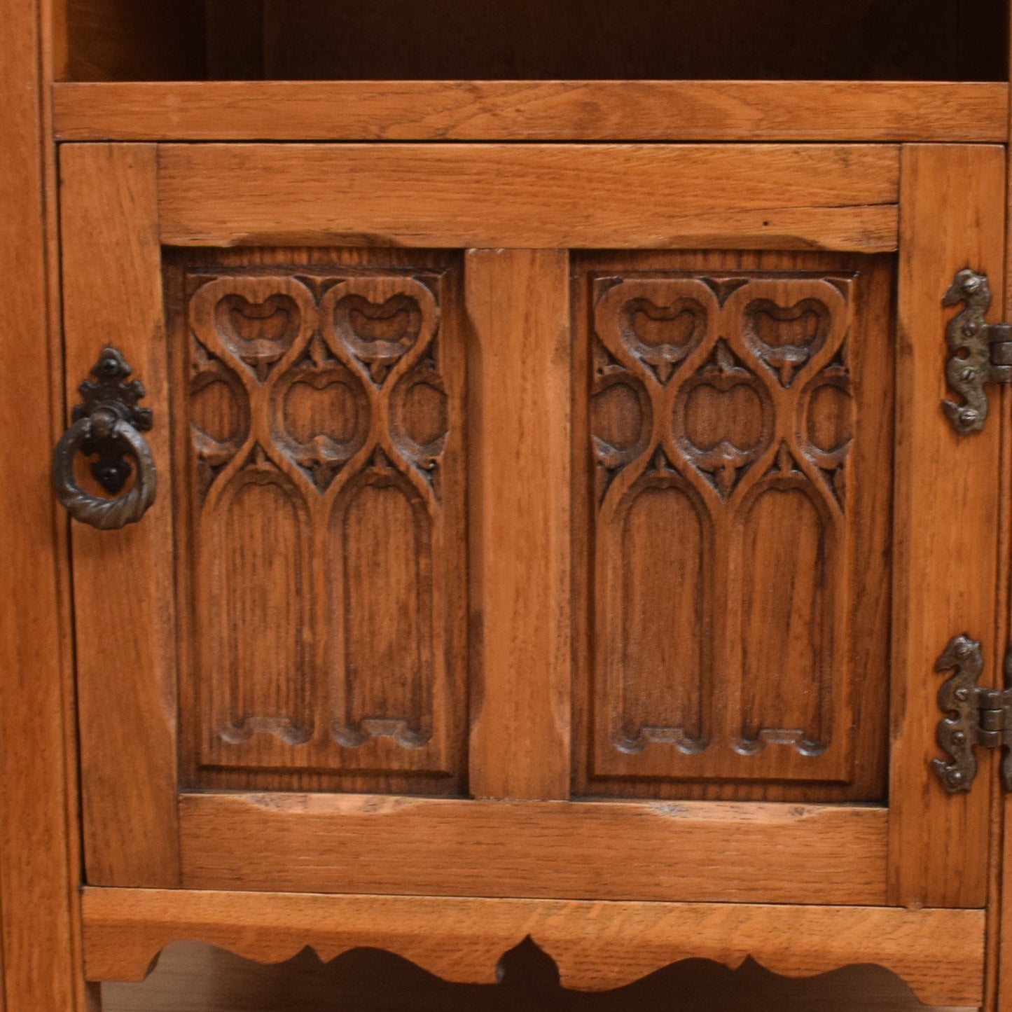 Carved Oak Bedside
