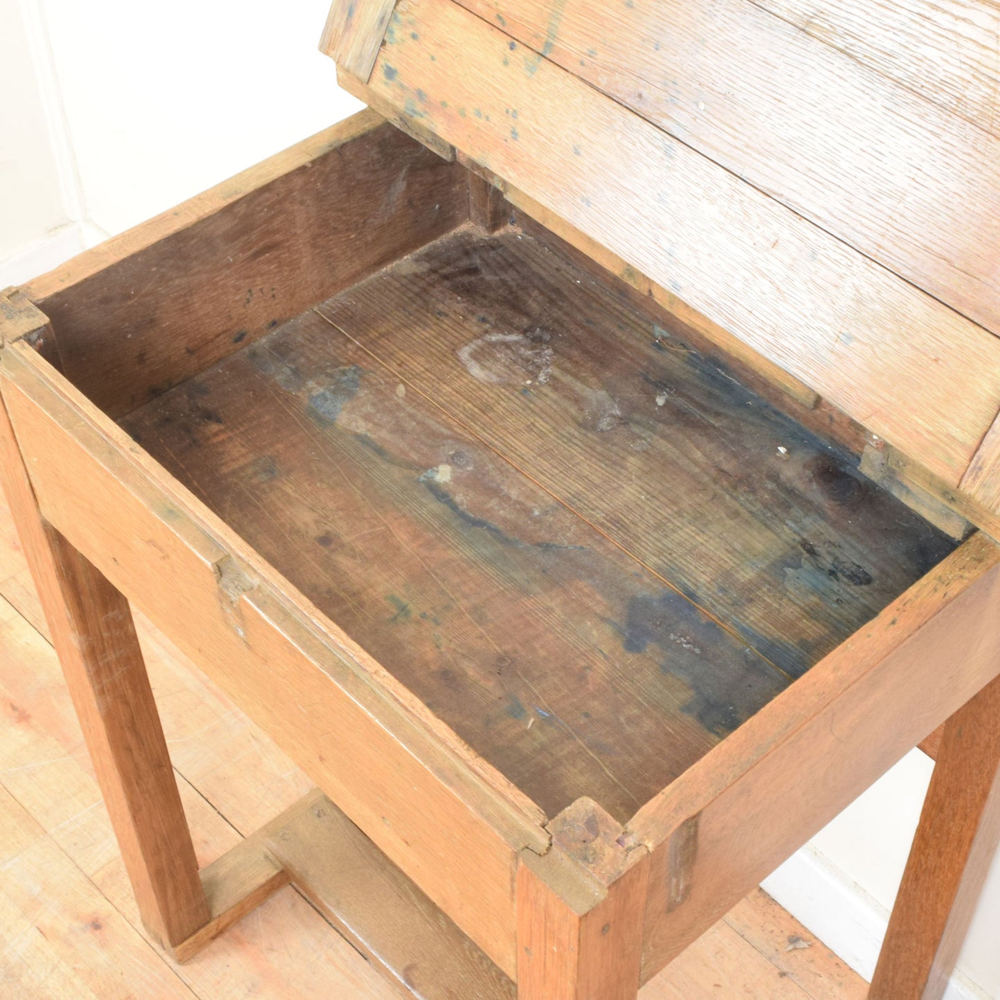 Restored Oak School Desk