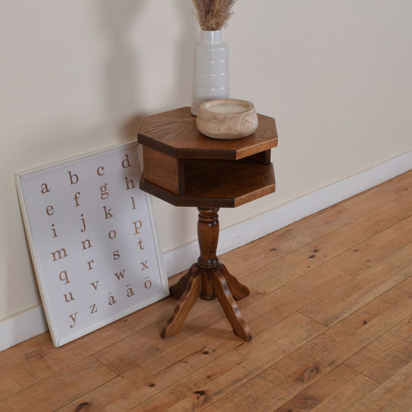 Restored Oak Side Table