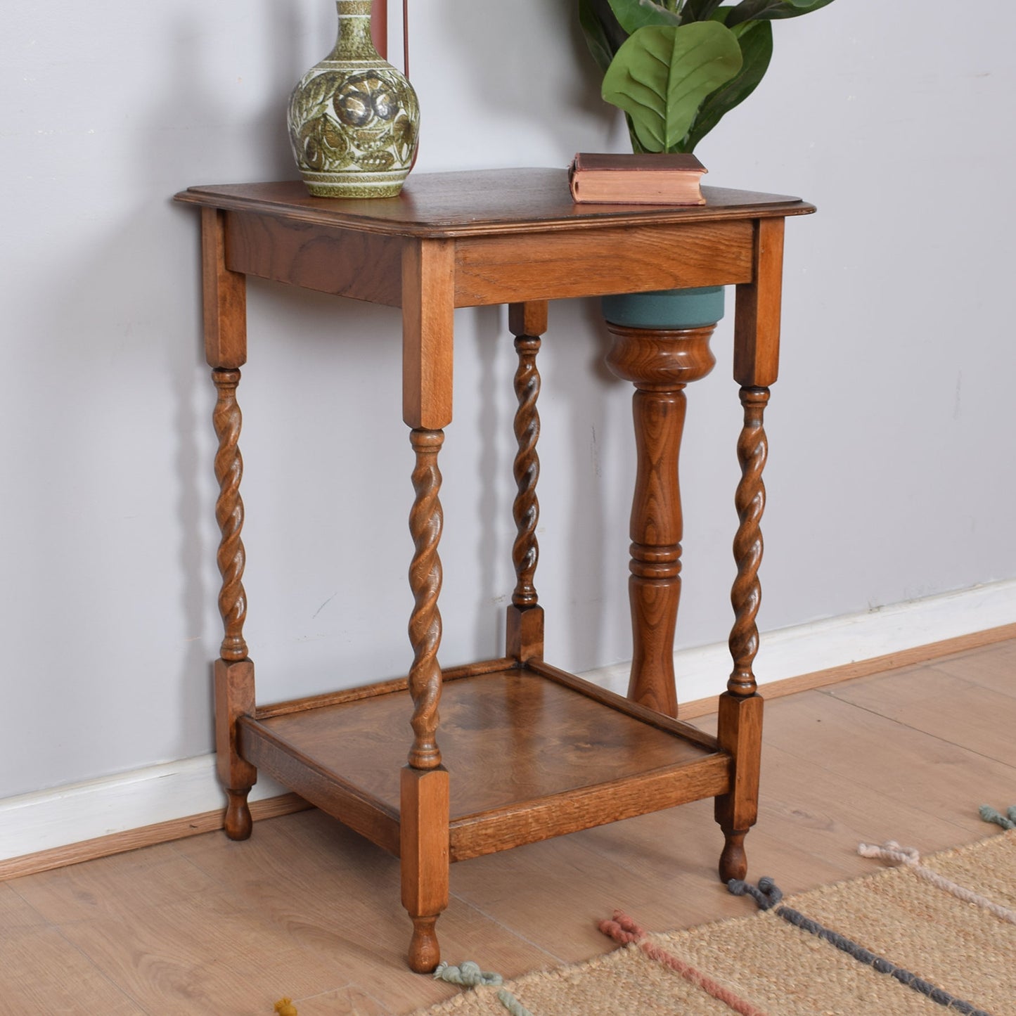 Restored Oak Side Table