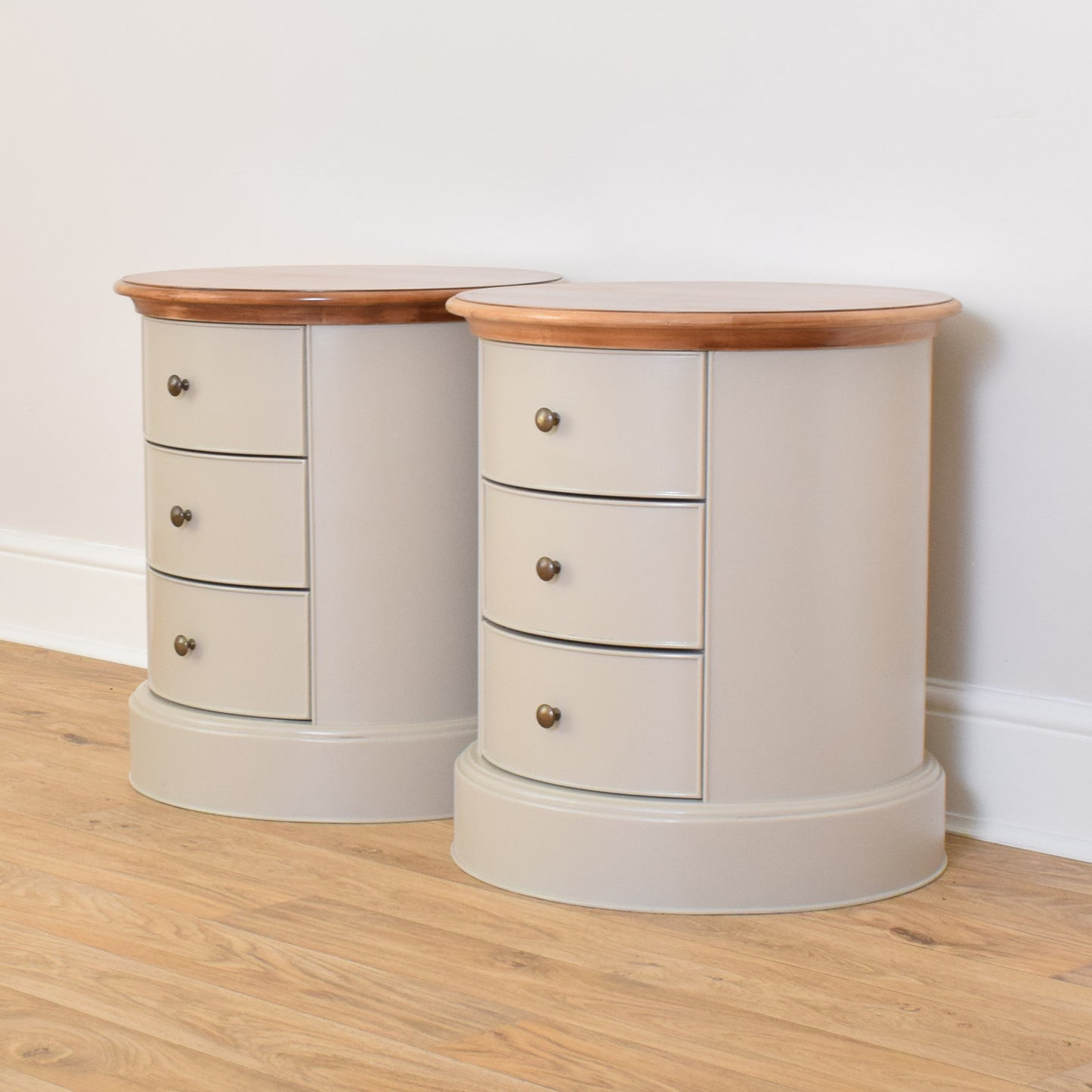 Pair Of Painted Bedsides