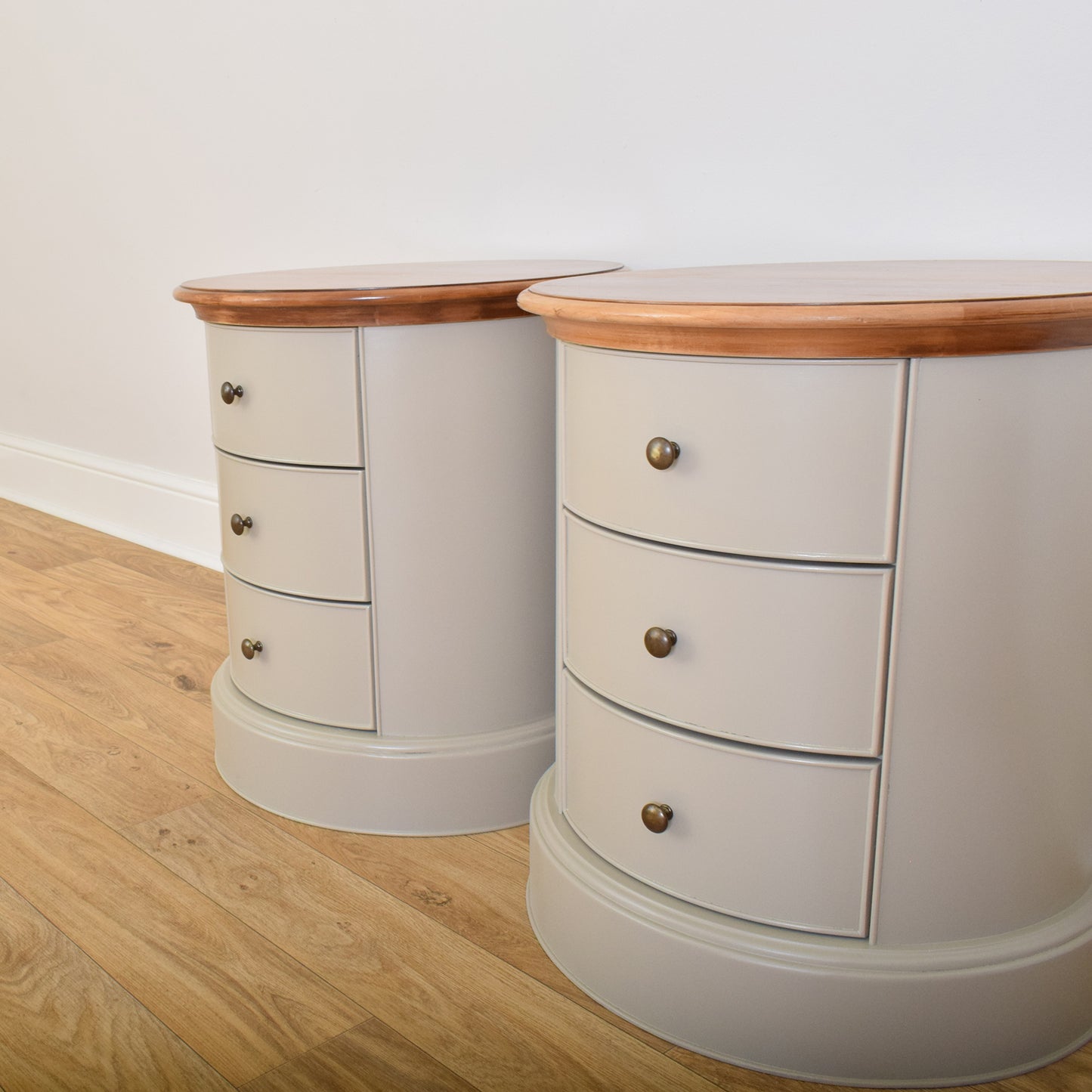 Pair Of Painted Bedsides