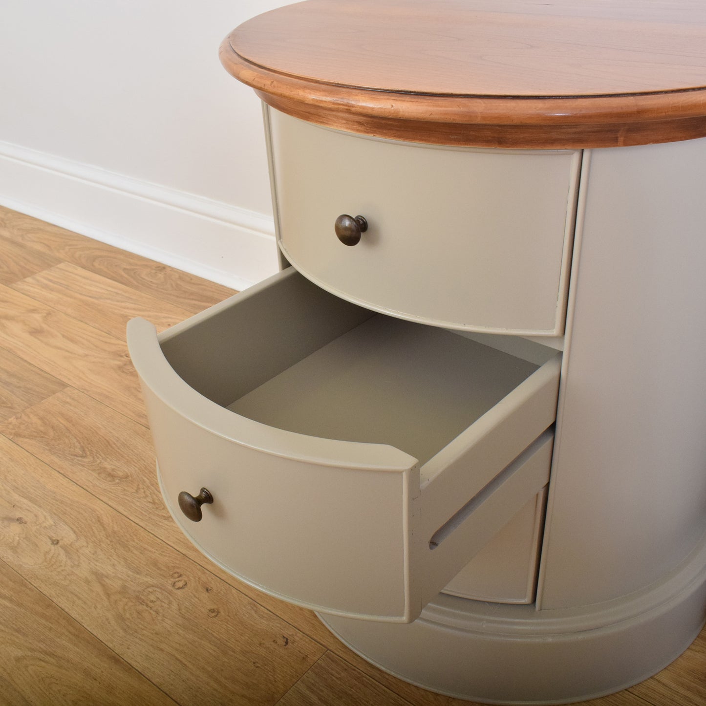 Pair Of Painted Bedsides
