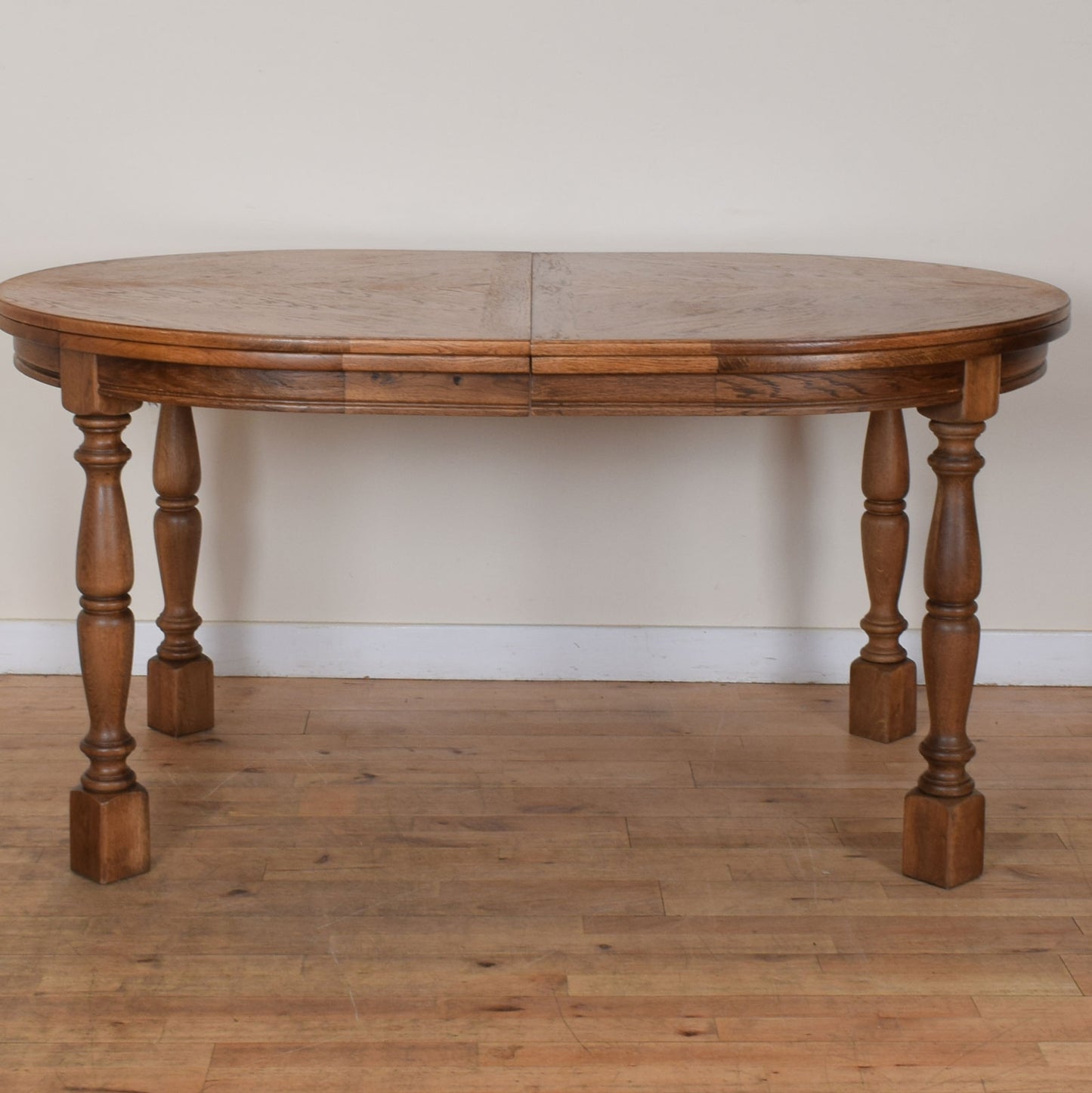 Restored Oak Table and Six Chairs