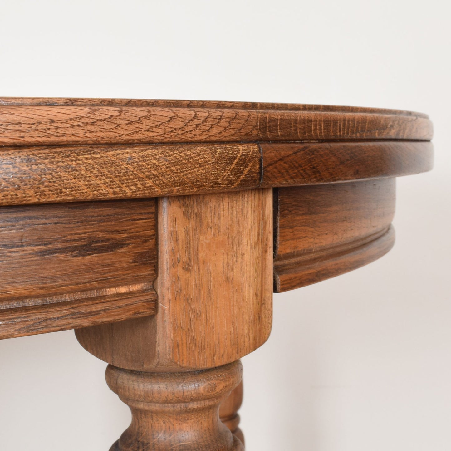 Restored Oak Table and Six Chairs