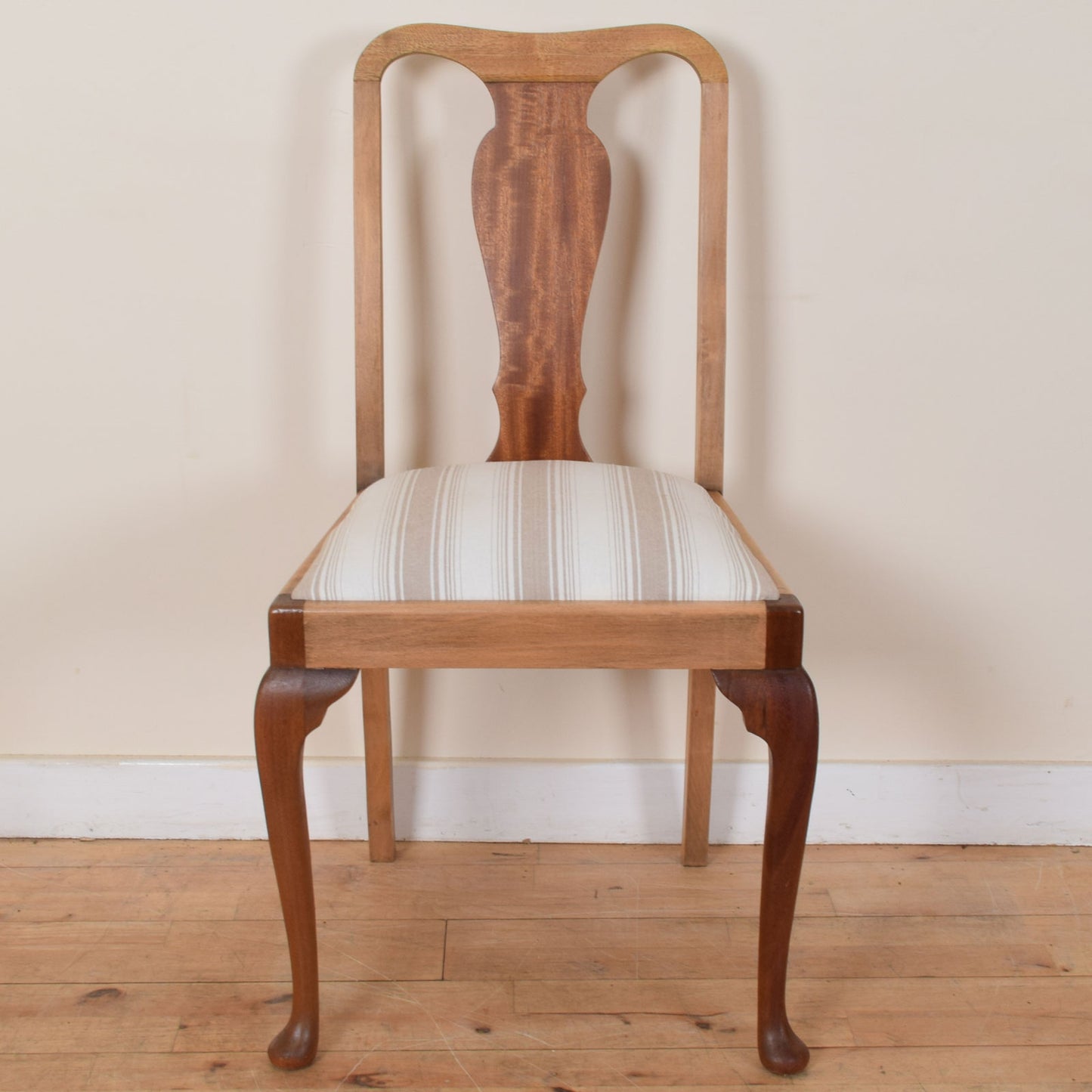 Restored Oak Table and Six Chairs