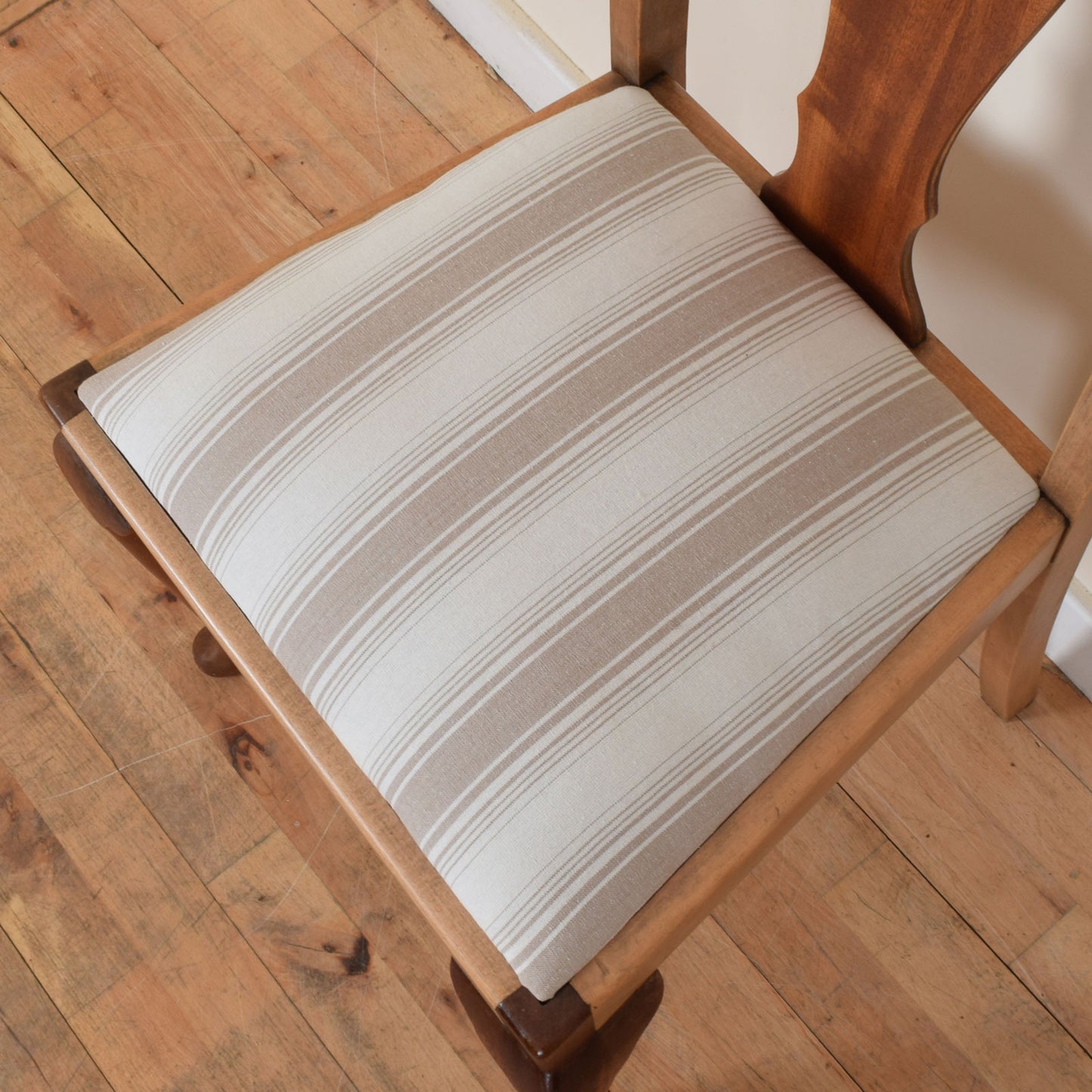 Restored Oak Table and Six Chairs