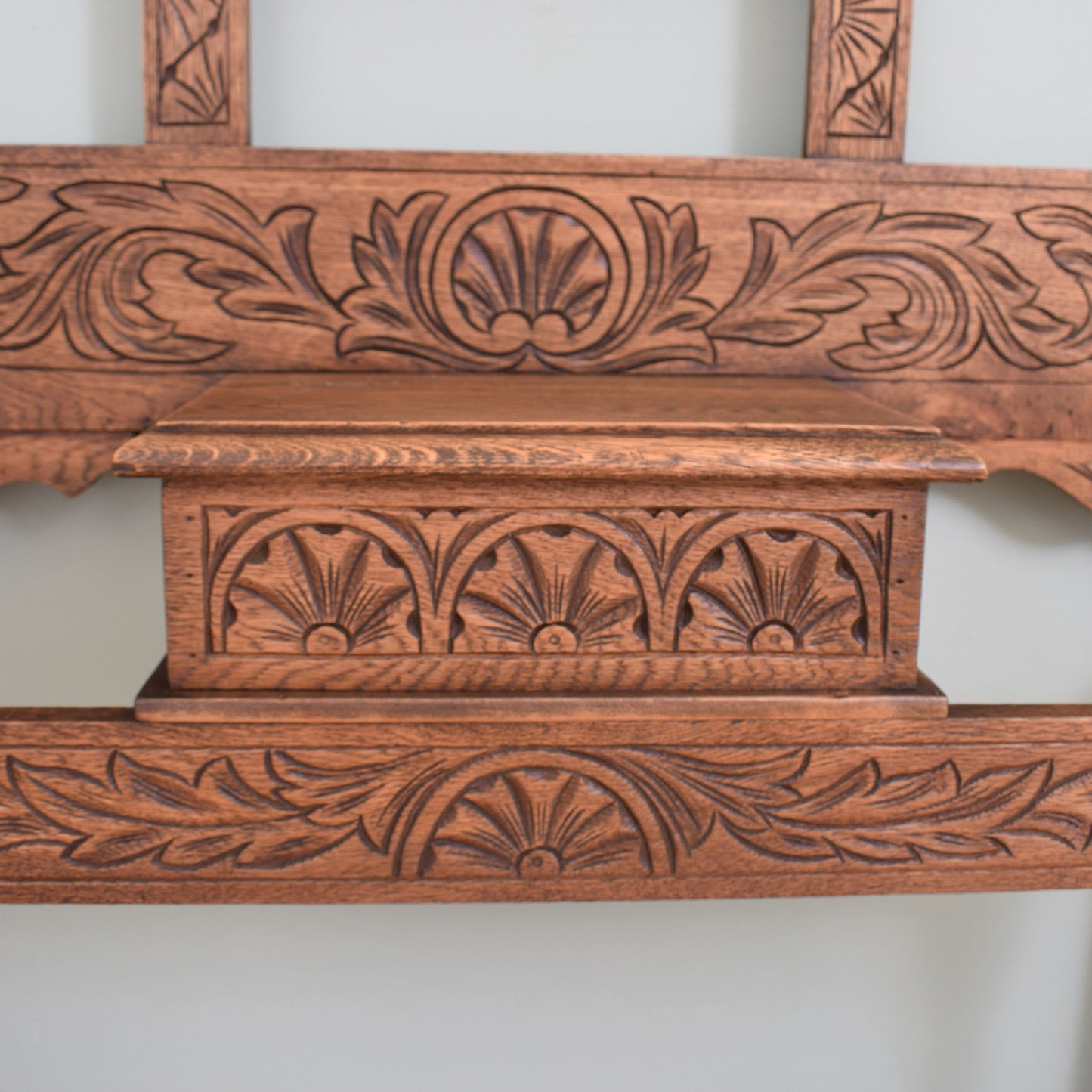 Carved Oak Hall Stand