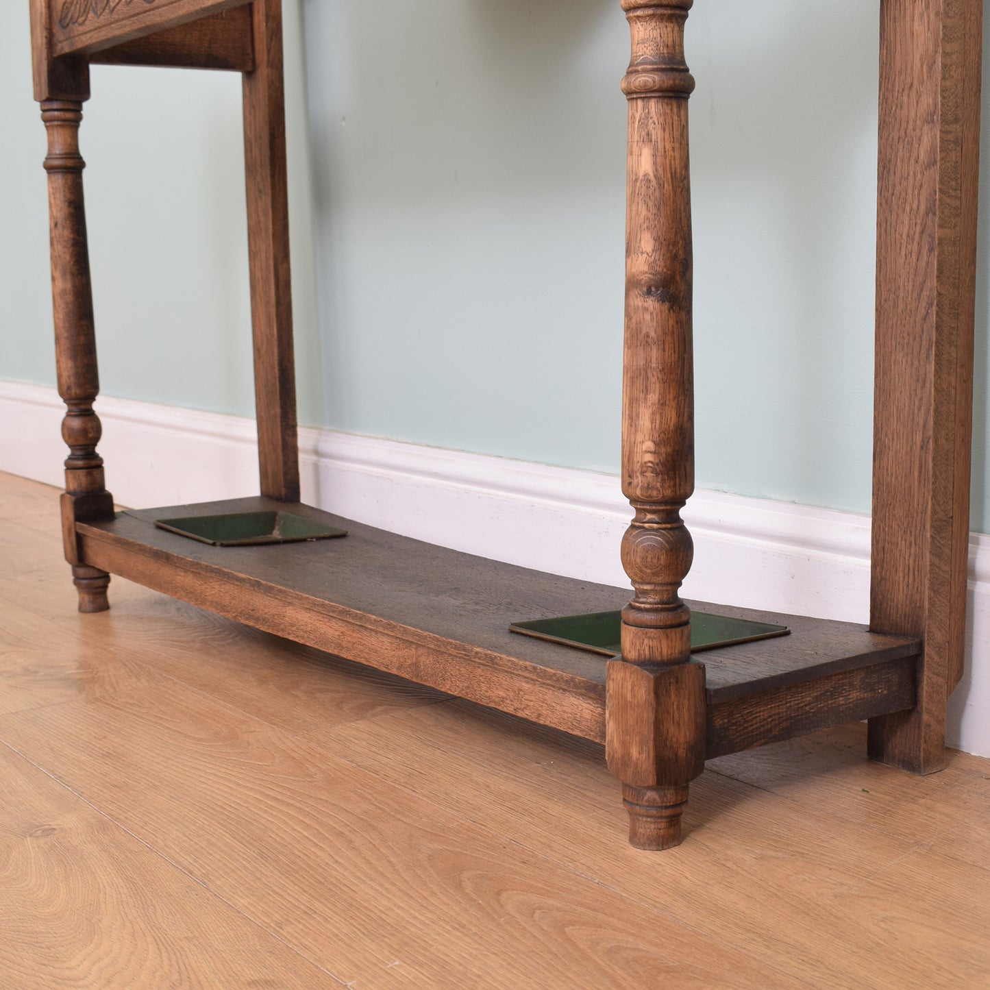 Carved Oak Hall Stand