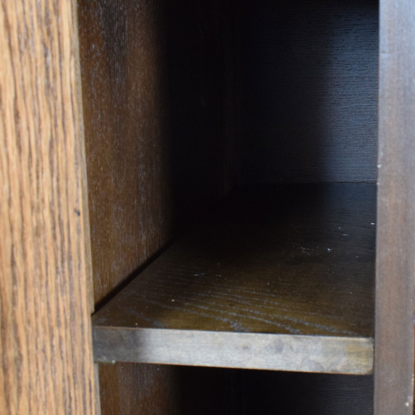 Carved Oak Hi-Fi Cabinet