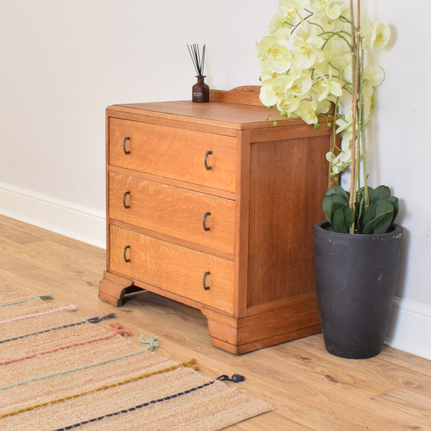 Restored Oak Chest Of Drawers
